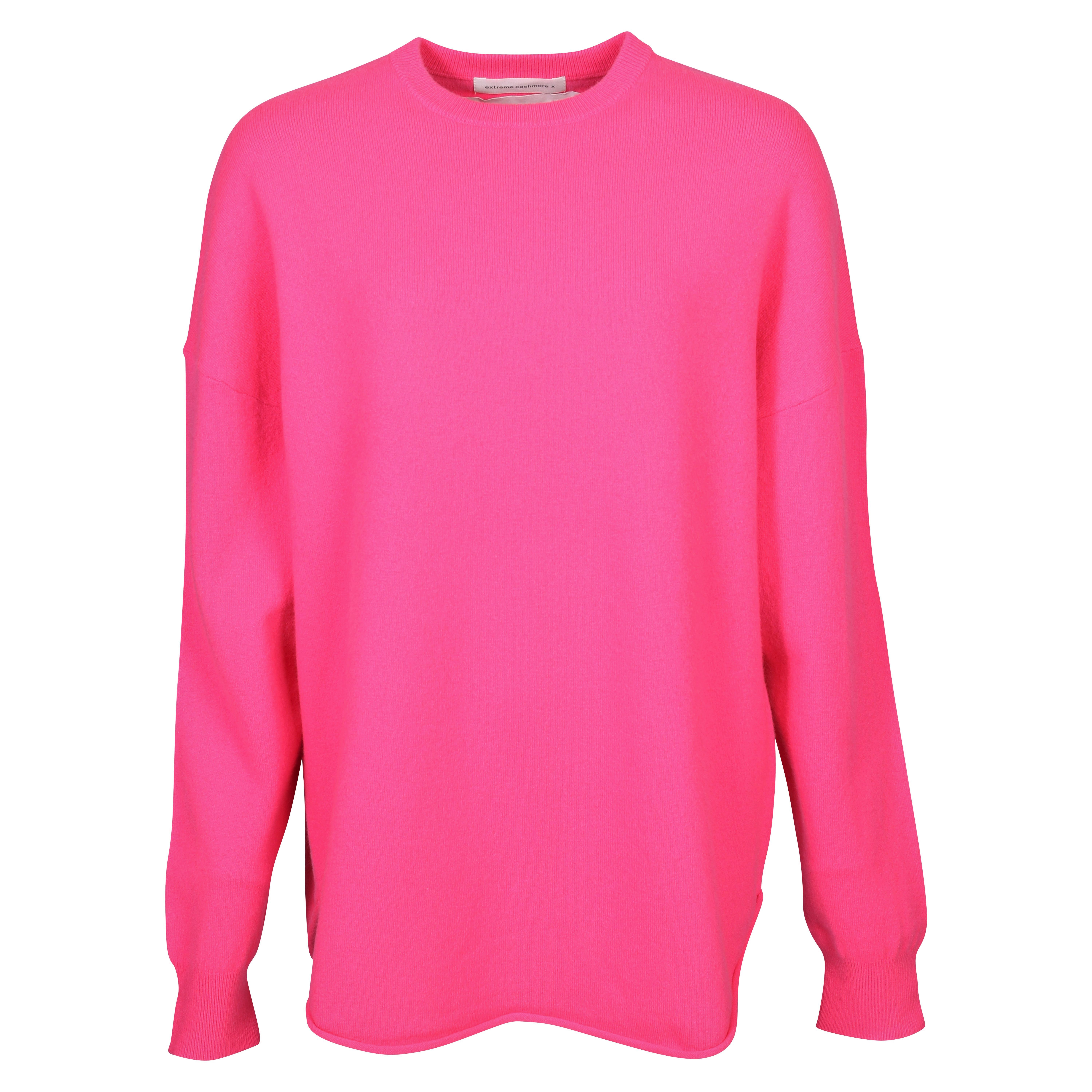Extreme Cashmere Sweater N°53 Crew Hop in Fluo Pink