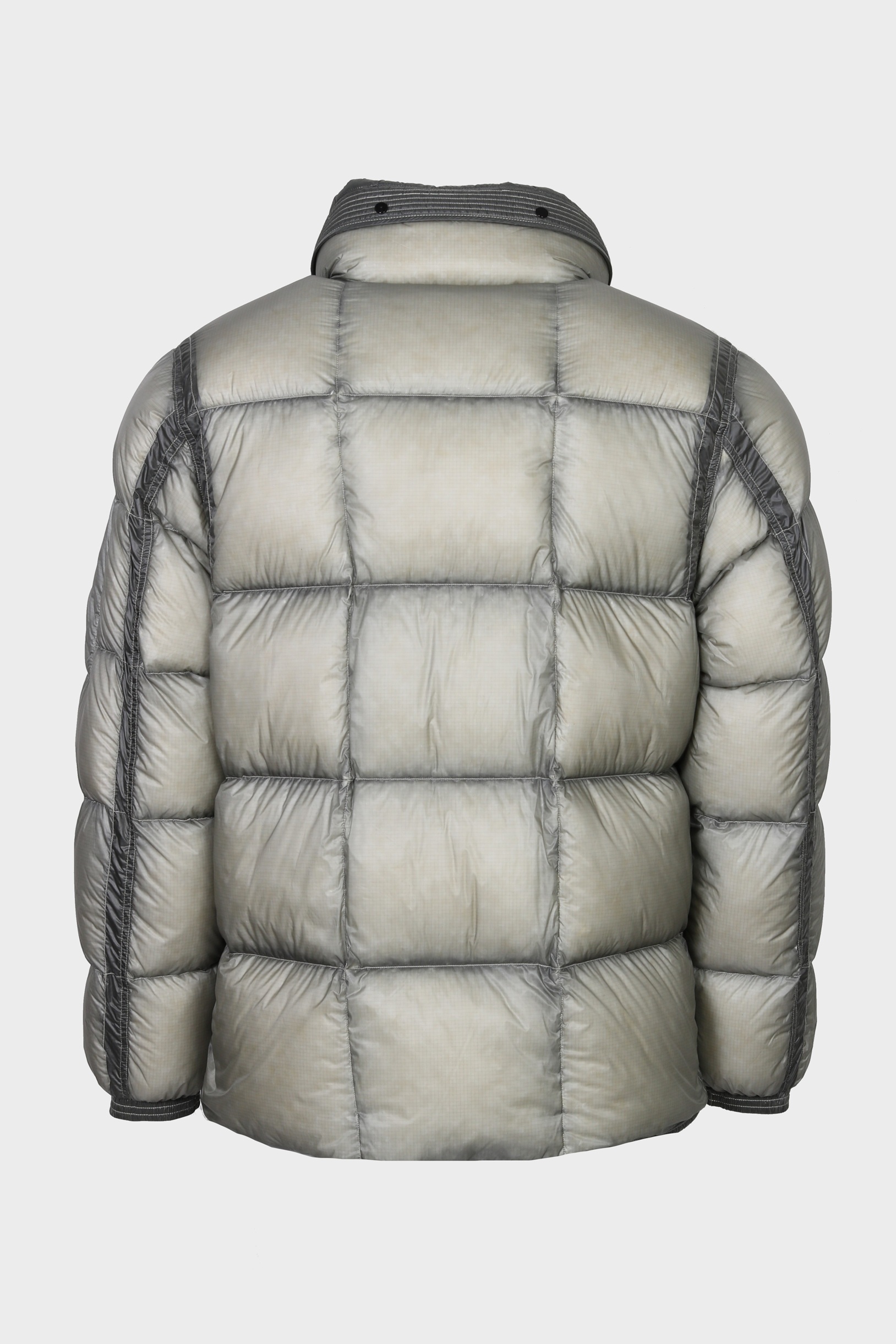 C.P. COMPANY D.D. Shell Lens Hooded Down Jacket in Flint Grey