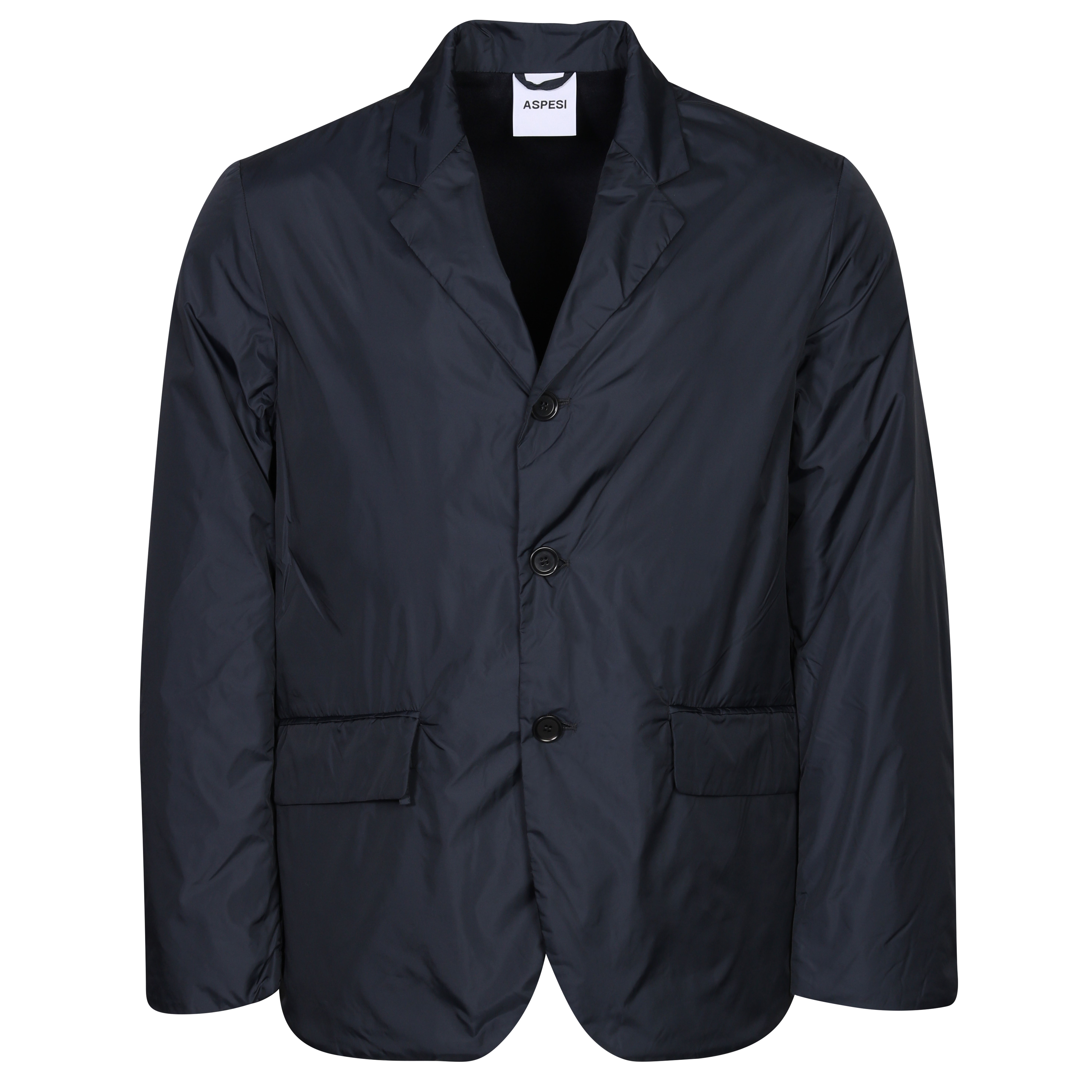 Aspesi Lighweight Padded Recycled Nylon Jacket in Black