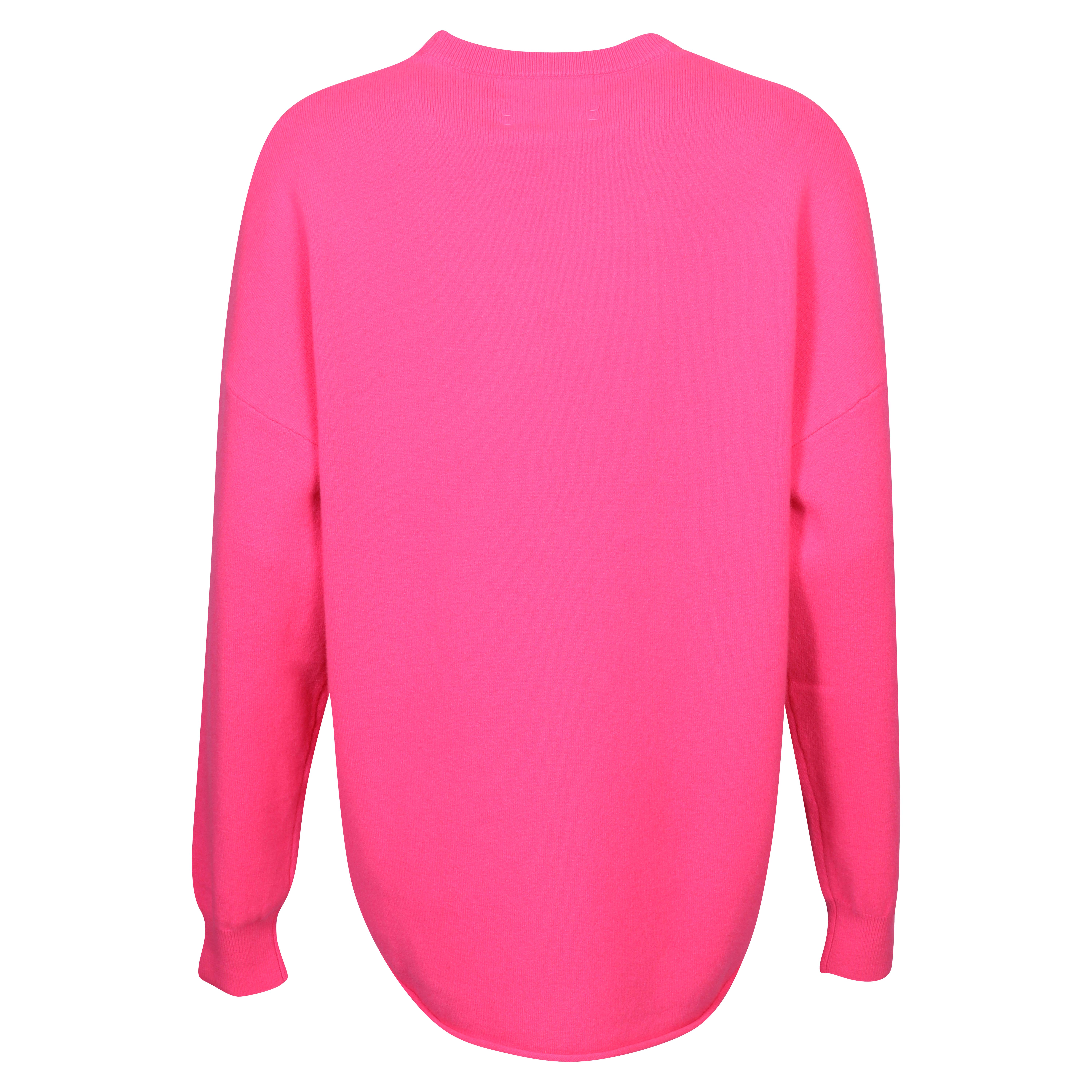 Extreme Cashmere Sweater N°53 Crew Hop in Fluo Pink