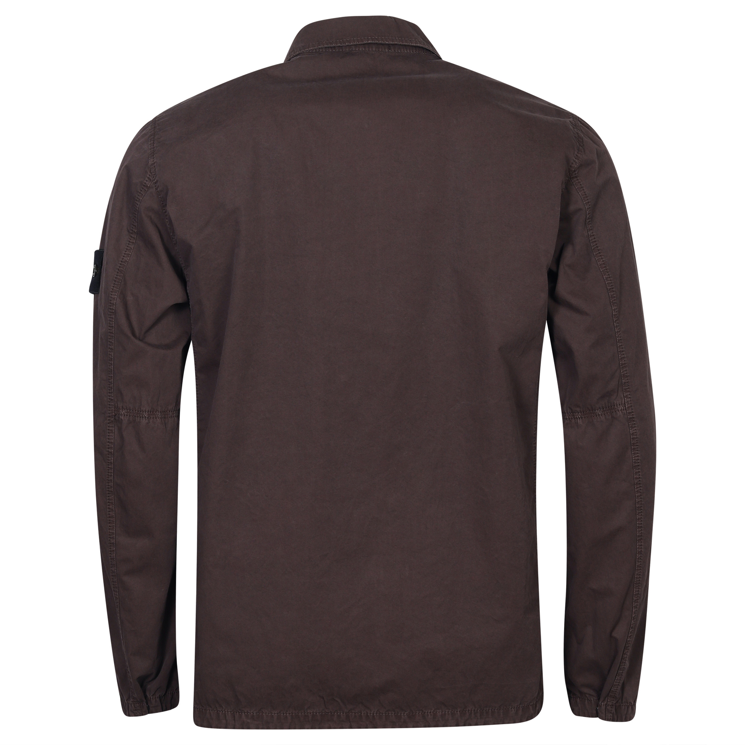 Stone Island Cotton Overshirt Washed Brown L