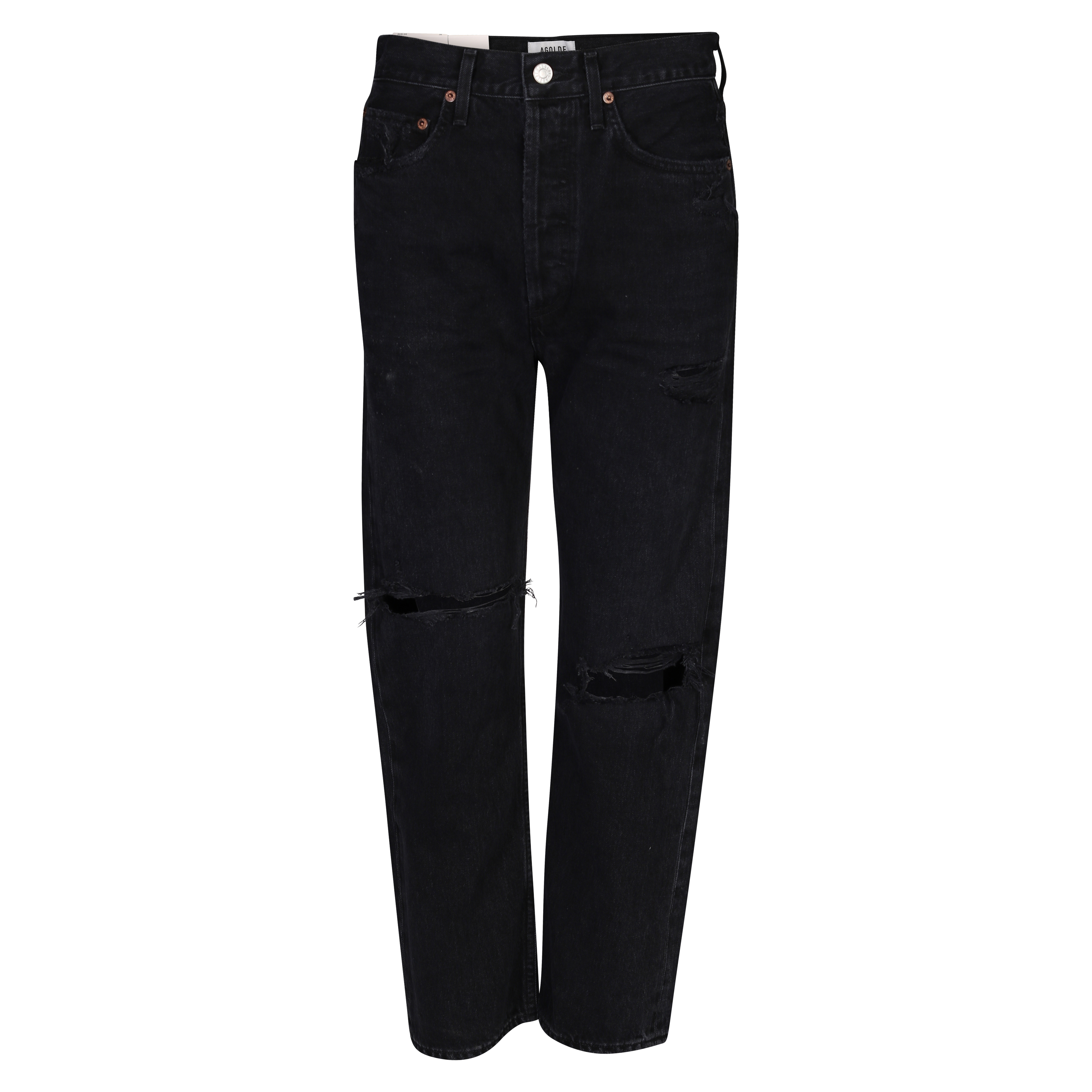 Agolde Jeans 90s Cropped in Black/Bauhaus Washed W 26