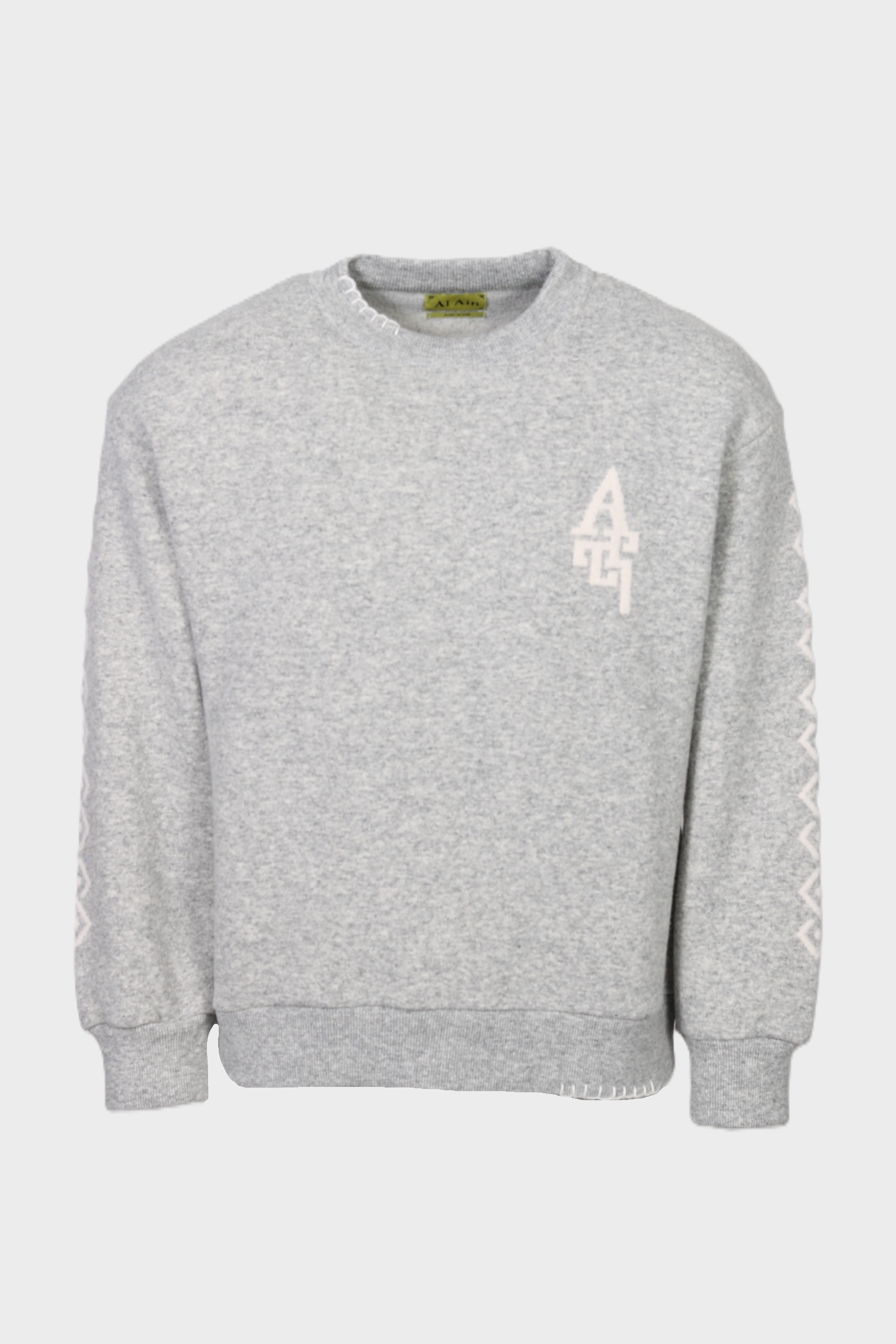 AL AIN Mountain Knit Sweater in Grey