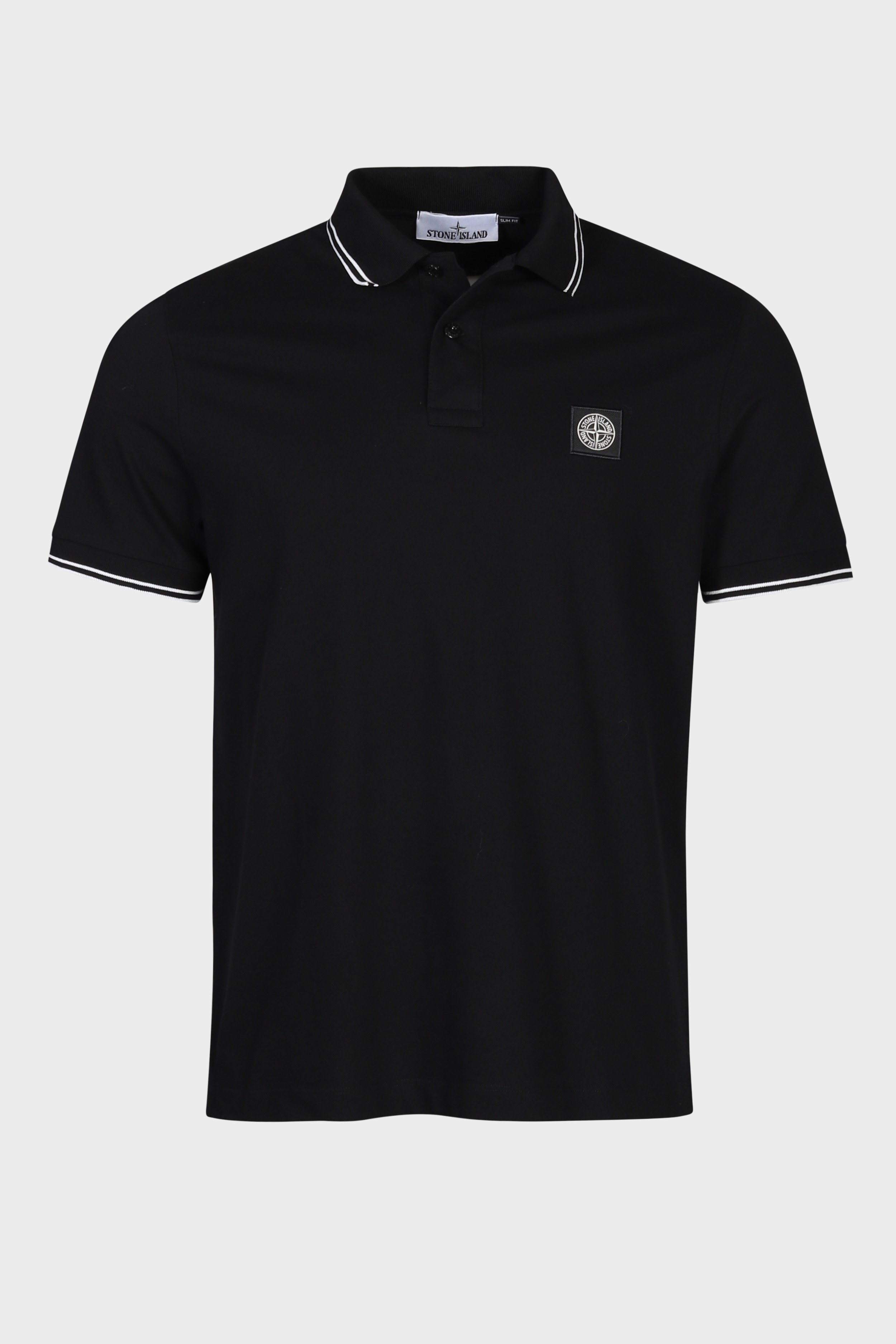 STONE ISLAND Slim Fit Polo Shirt in Black M