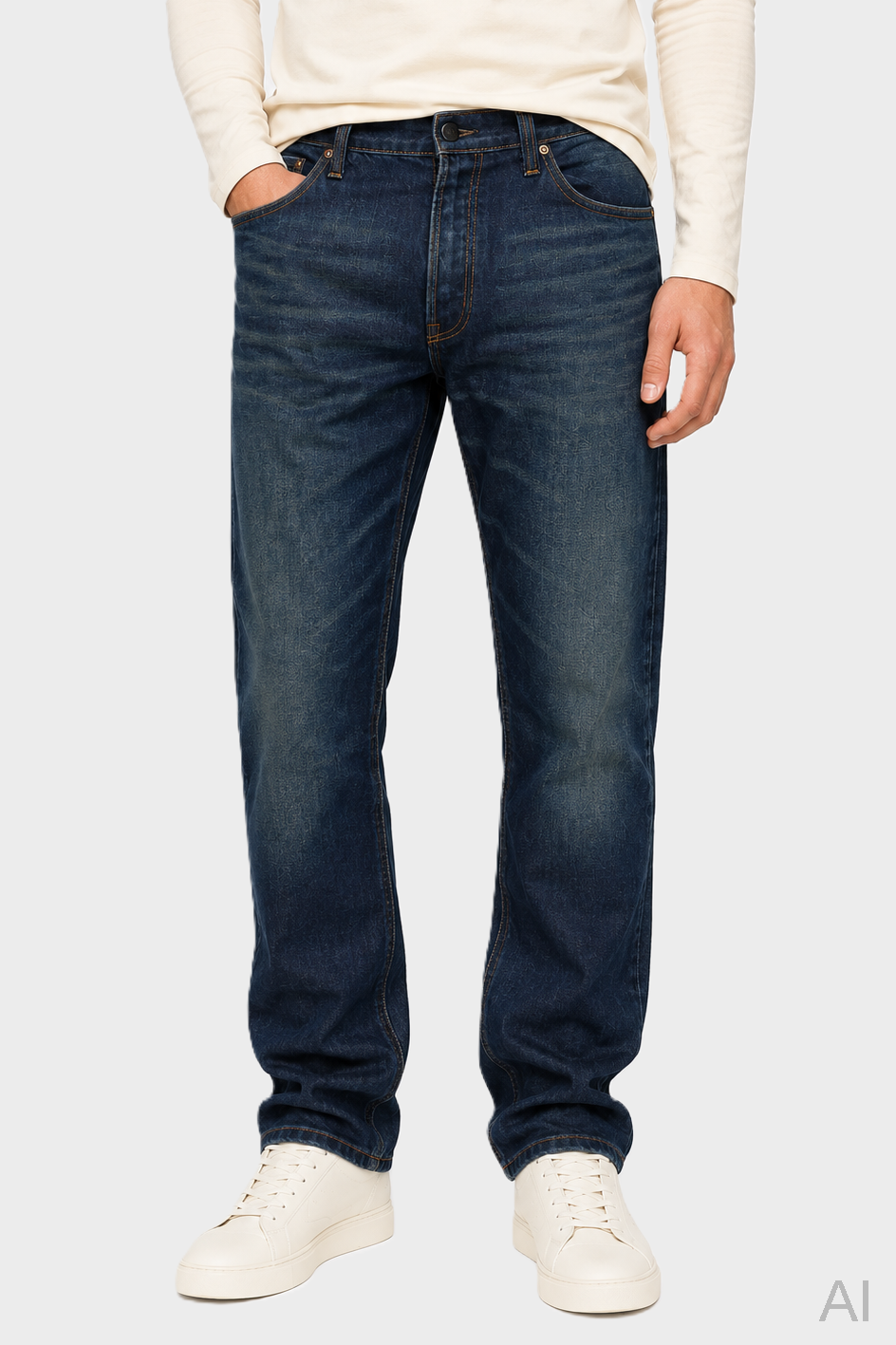 MASTERCRAFT UNION Limited Edo Straight Fit Jeans in Yoru Dark Vintage
