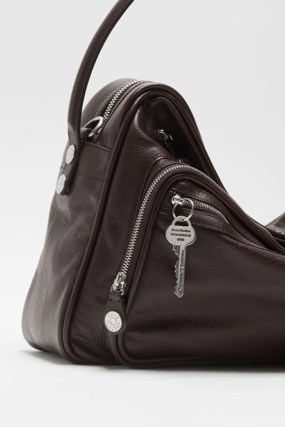 ACNE STUDIOS Camero Camera Bag in Chocolate Brown