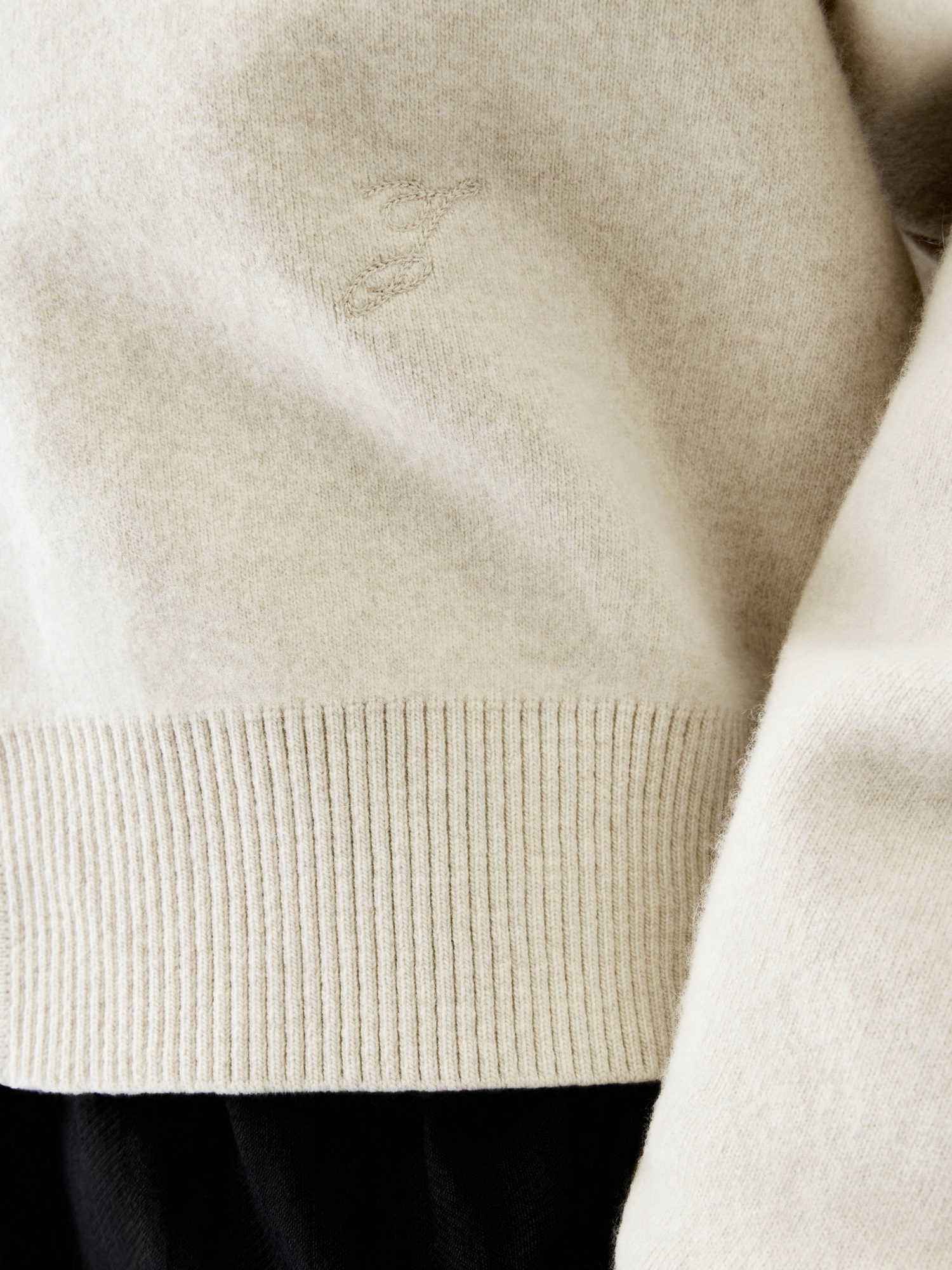JACQUEMUS Pelota Knit Cardigan in Light Beige