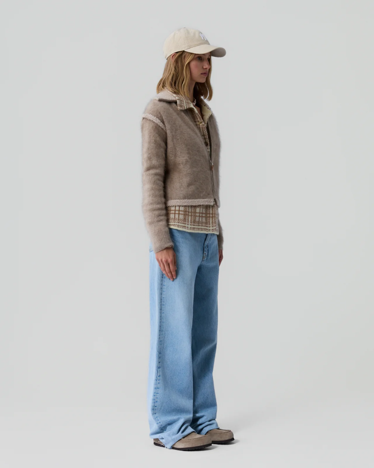 GUEST IN RESIDENCE Grizzly Frankie Jacket in Taupe/Oatmeal