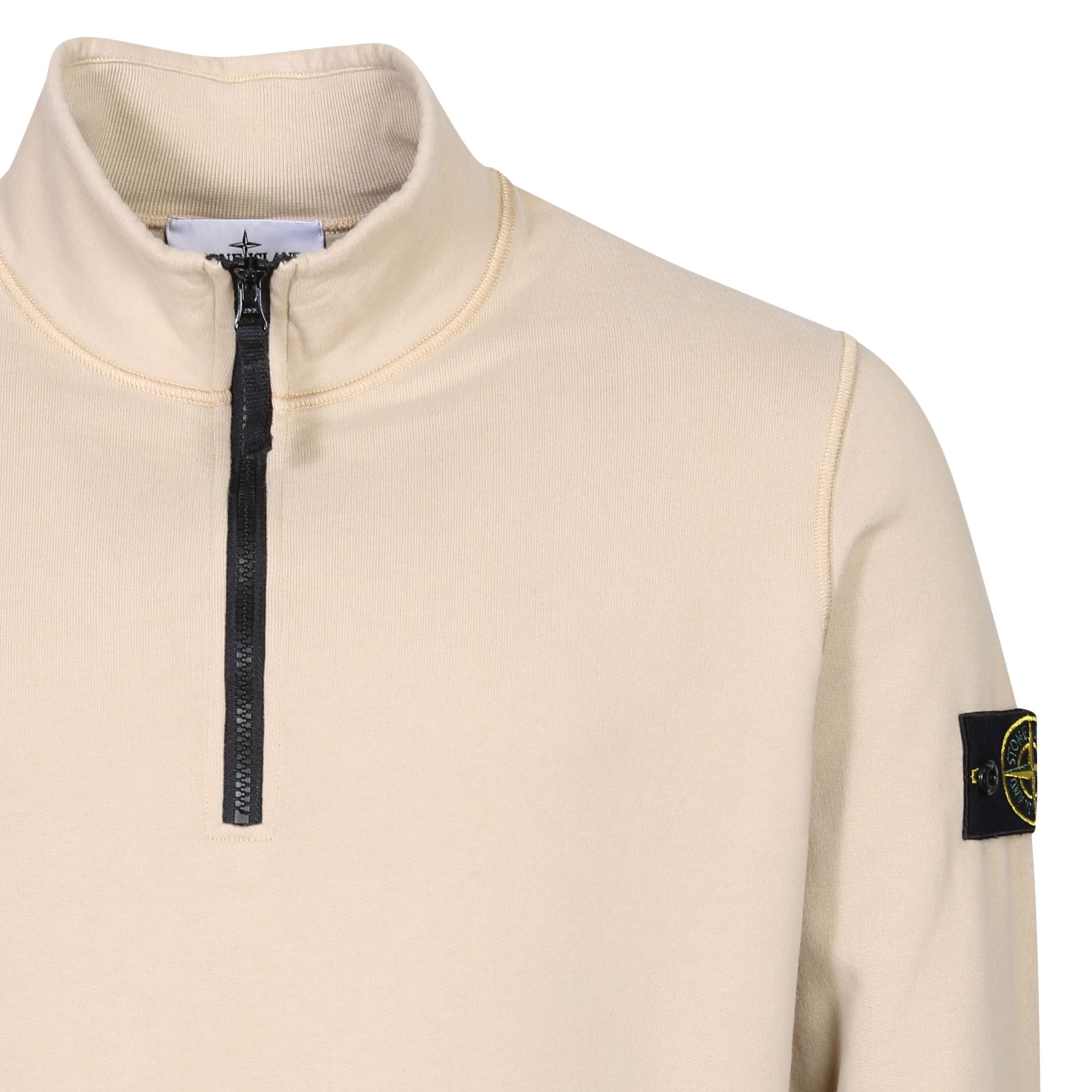 Stone Island Half Zip Sweatshirt in Beige 2XL