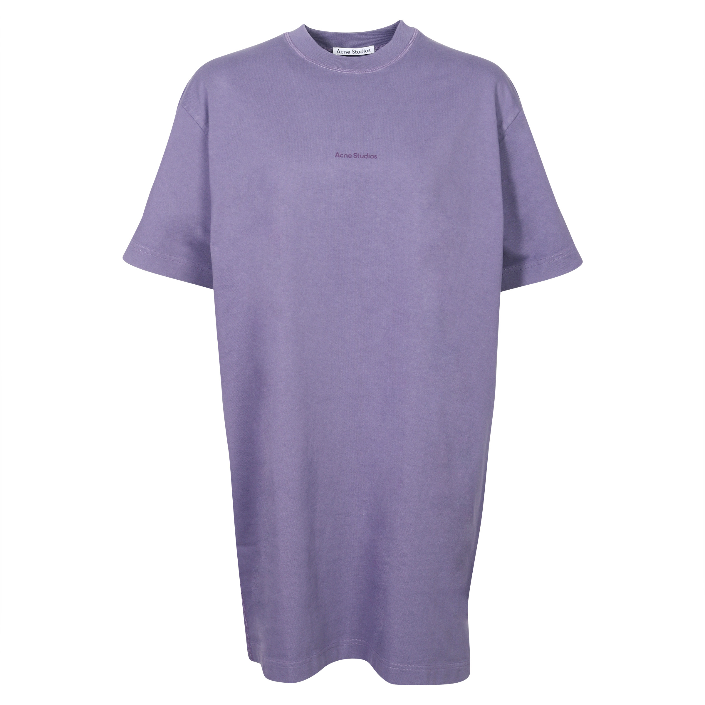 Acne Studios Cotton T-Shirt Dress Purple