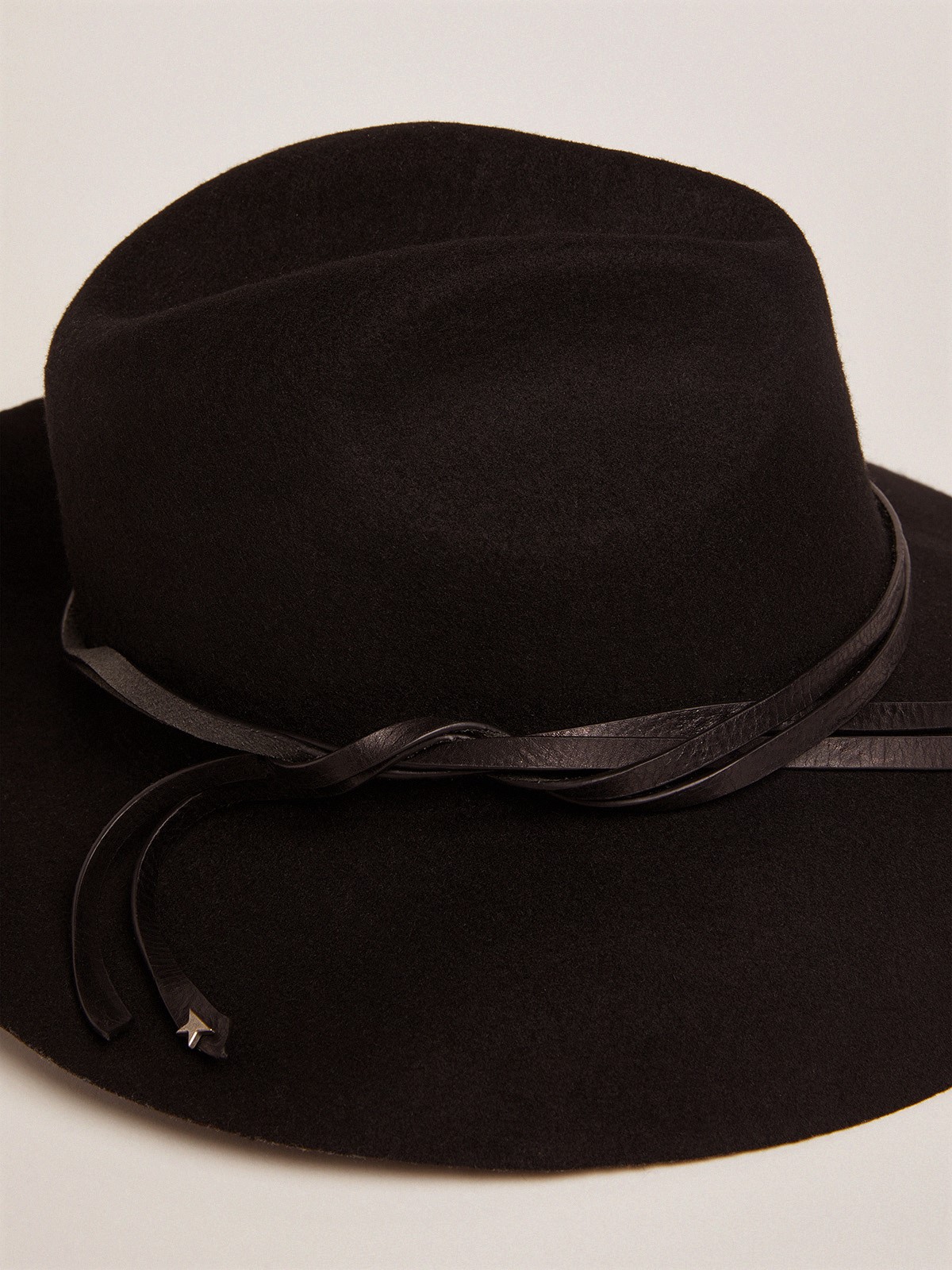 GOLDEN GOOSE Hat Fedora in Black