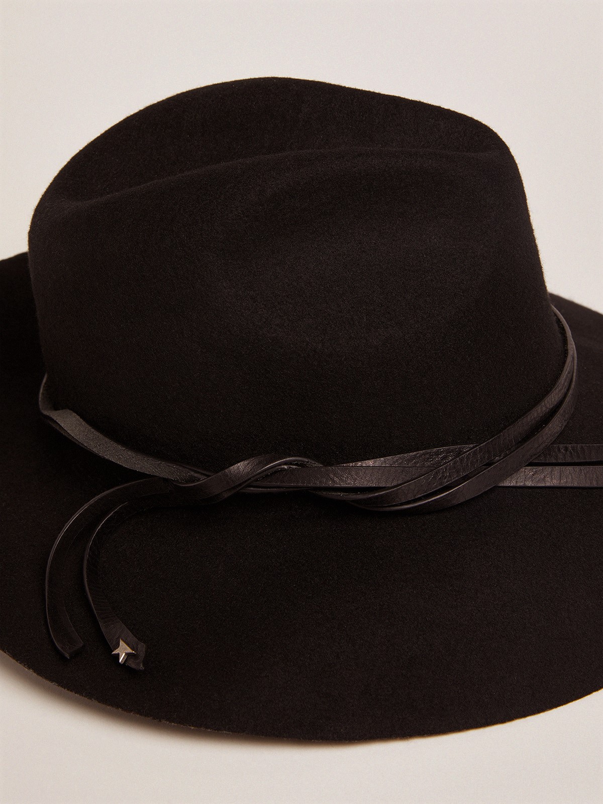 GOLDEN GOOSE Hat Fedora in Black S