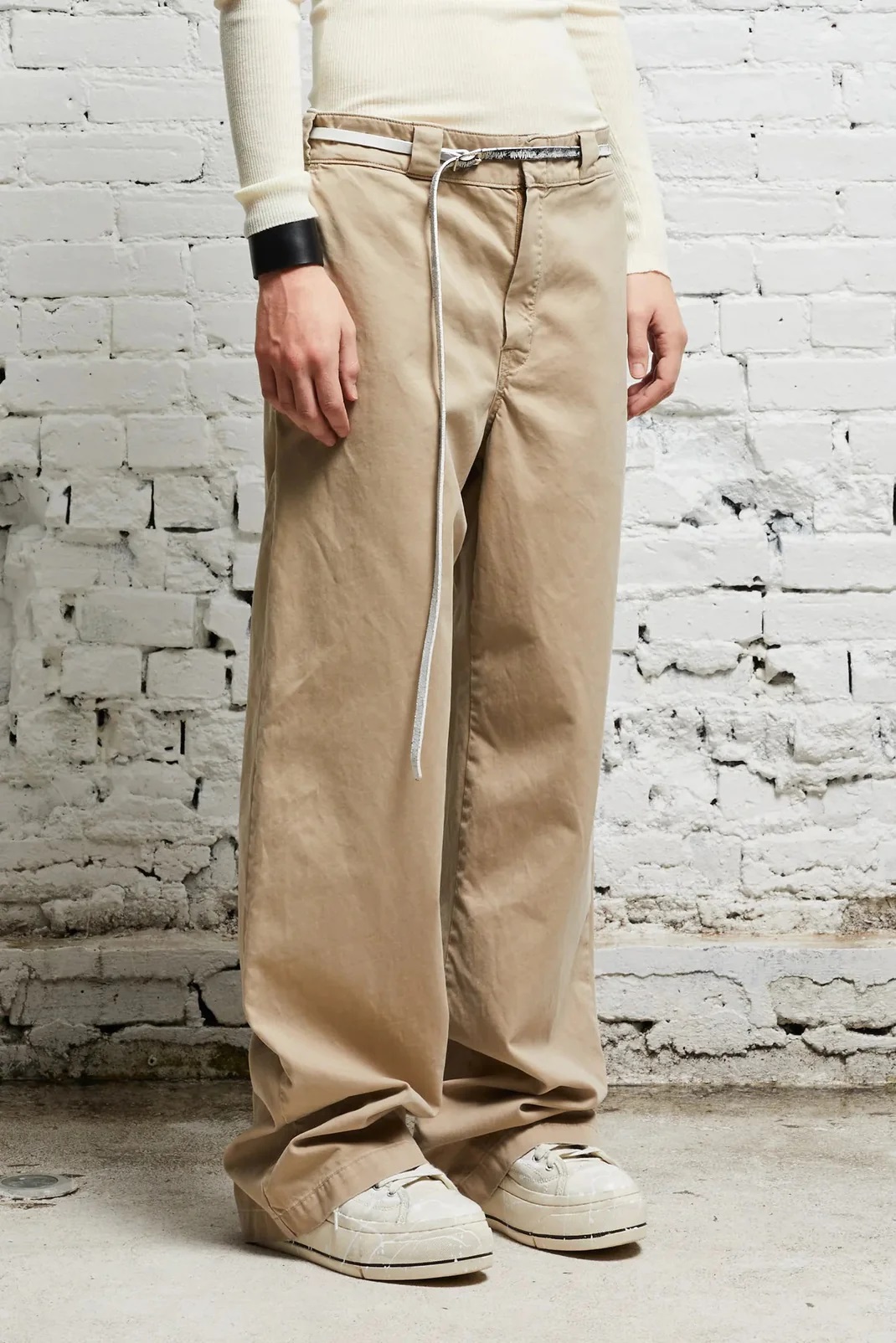 R13 Wide Leg Skate Pant in Khaki 24