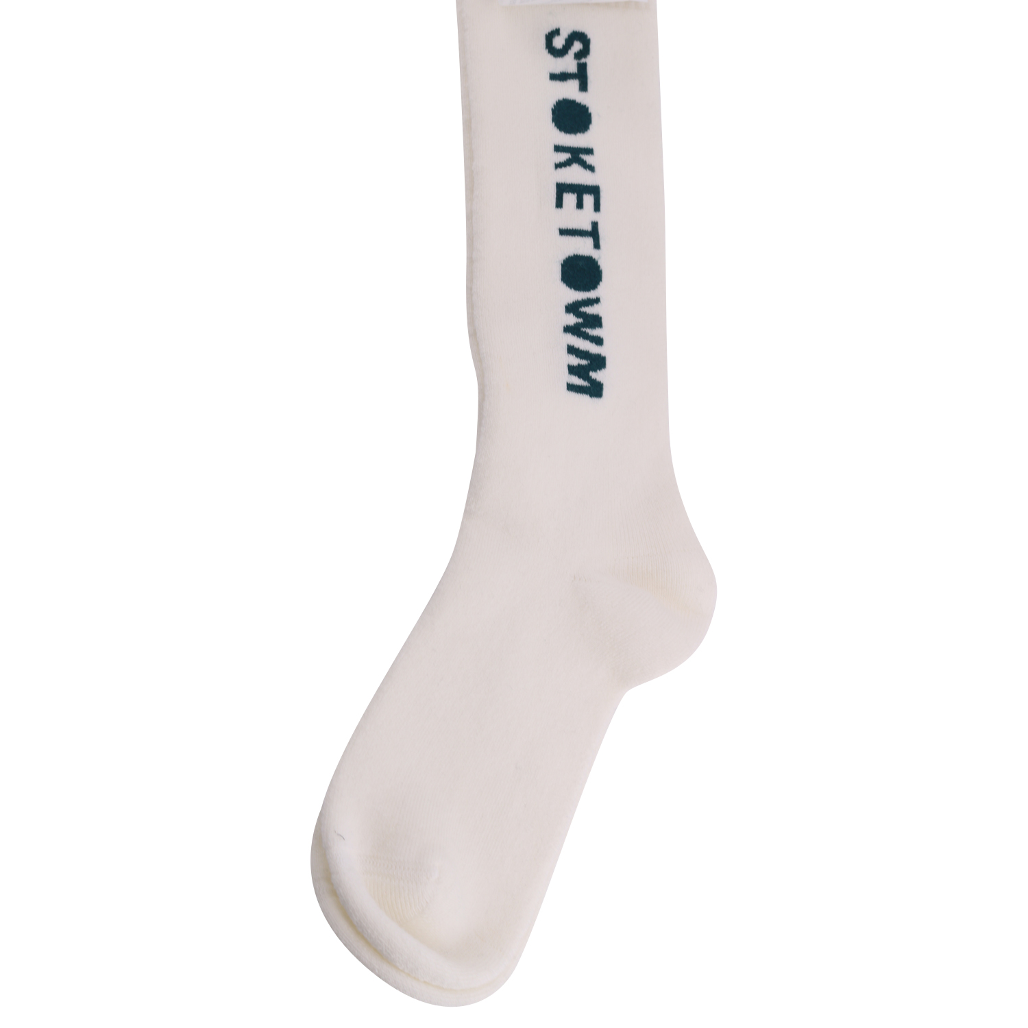 Unisex Acne Studios Socks in White/Green 41-44