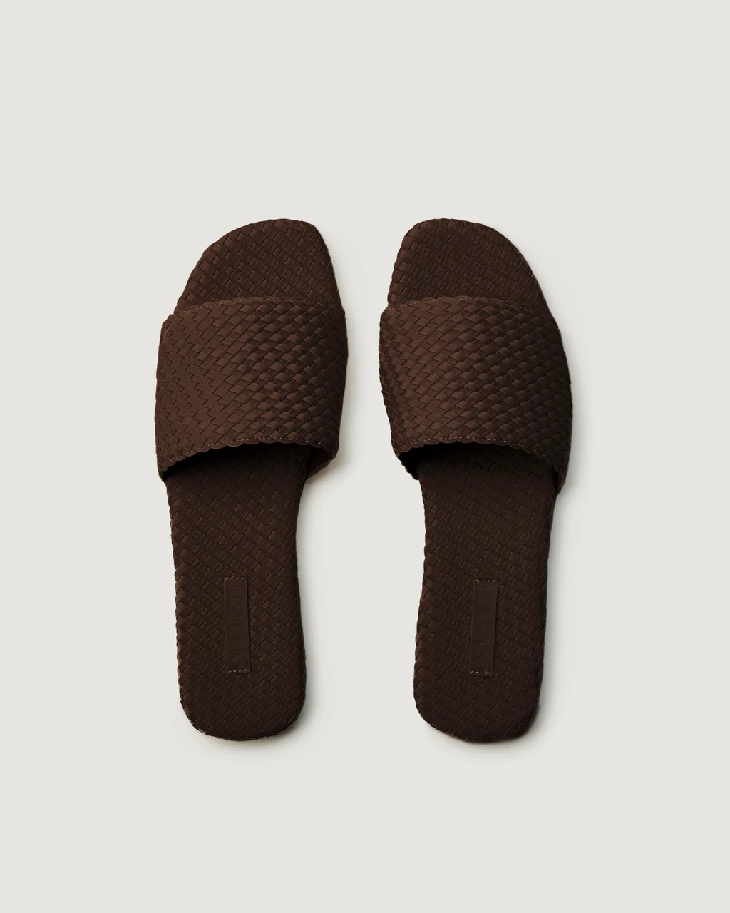 NAGHEDI Handwoven St.Barths Slide in Chocolate