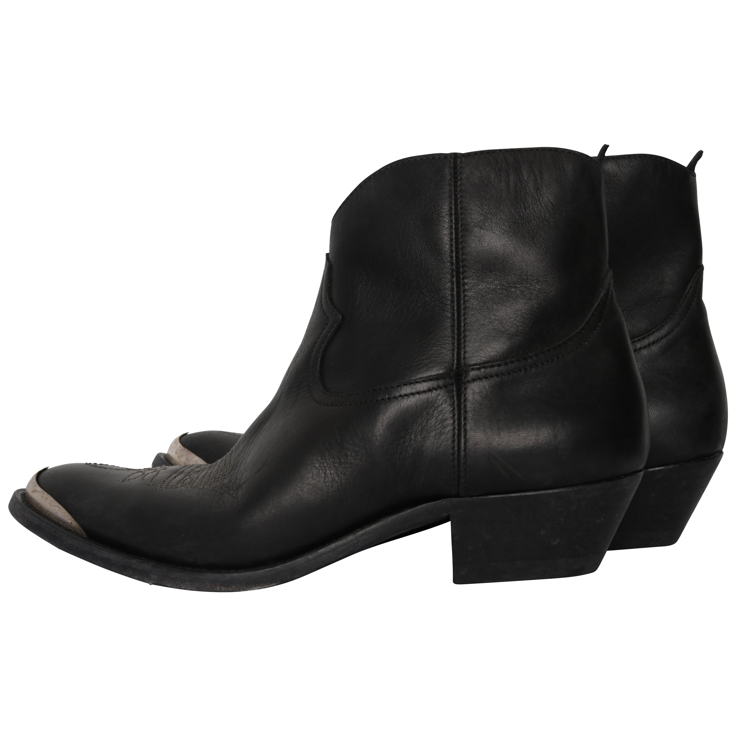 Golden Goose Boots Young Glattleder schwarz