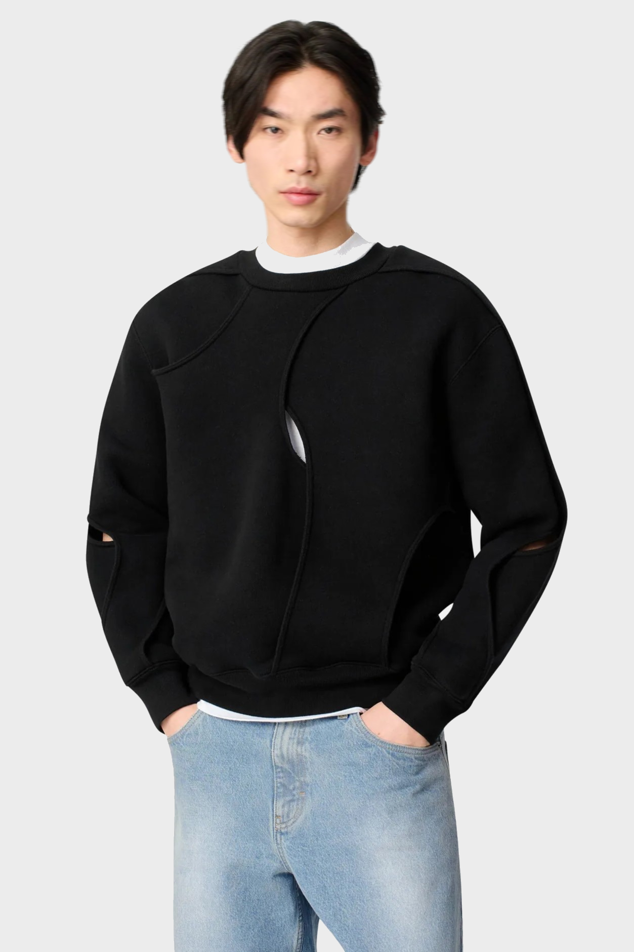AXEL ARIGATO Linear Sweatshirt in Black