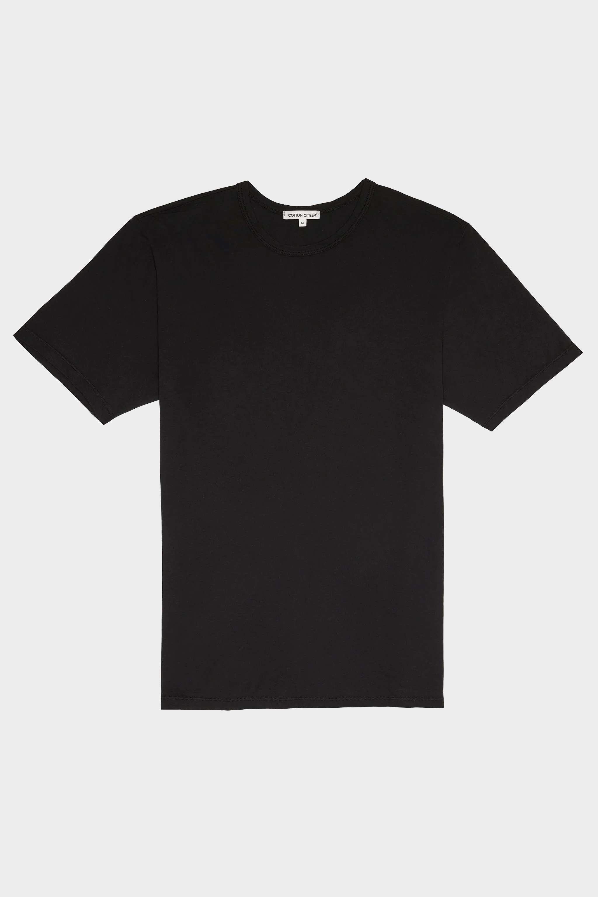 COTTON CITIZEN Classic Crewneck T-Shirt in Jet Black