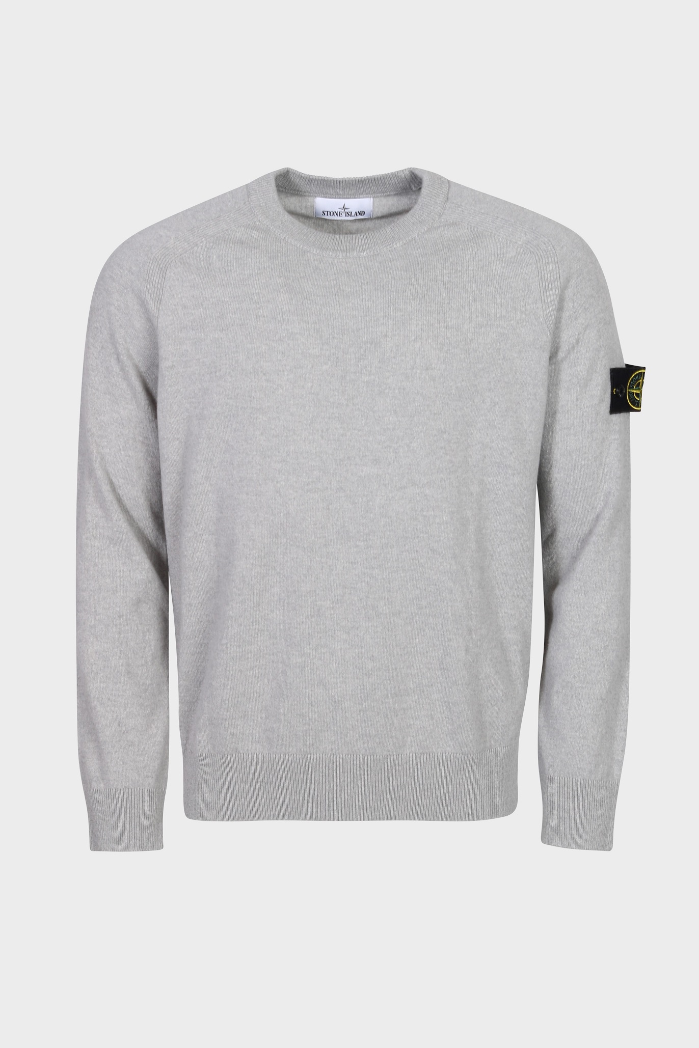 STONE ISLAND Knit Pullover in Heather Light Grey 2XL