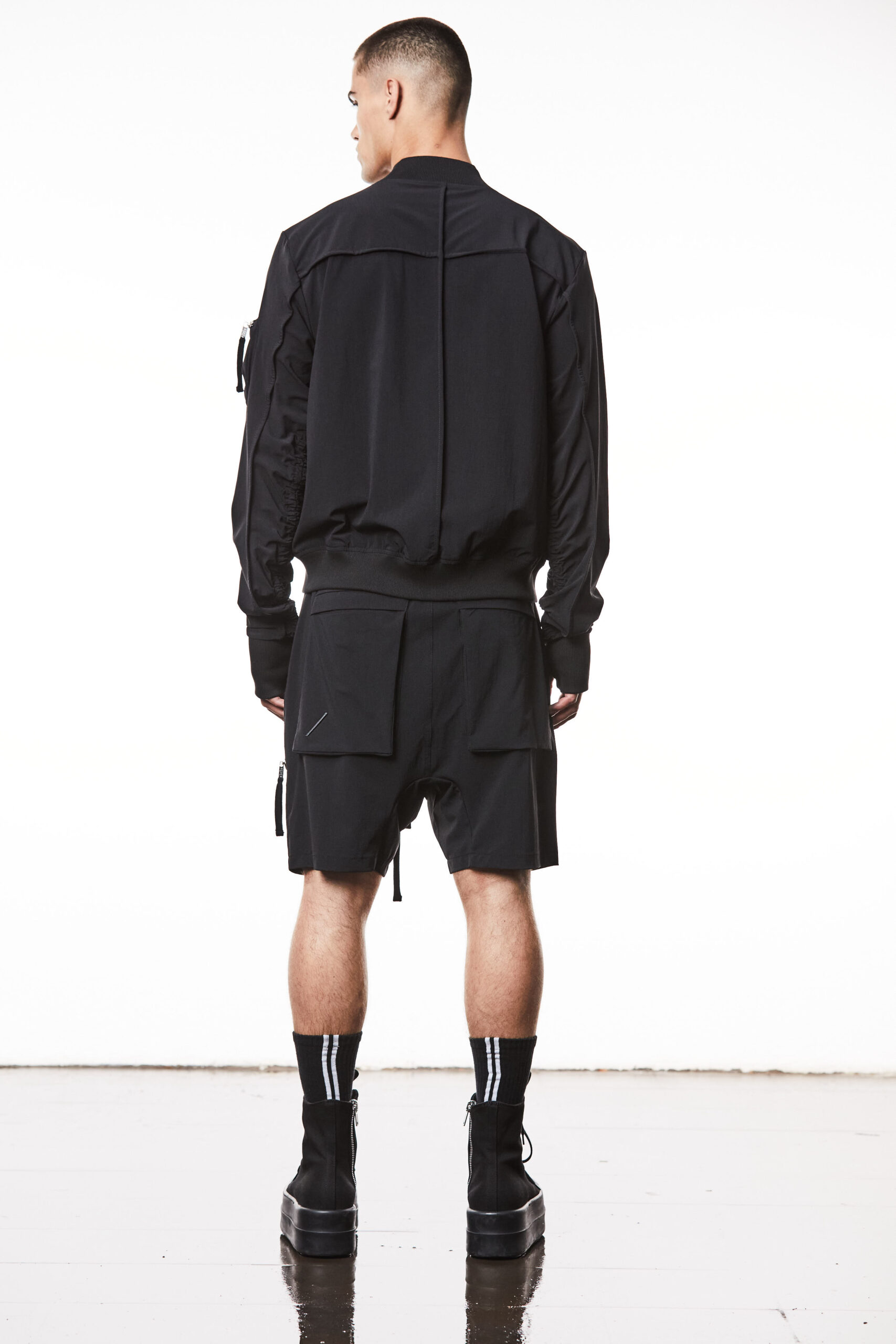 THOM KROM Bomber Jacket in Black THOM KROM Bomber Jacket in Black