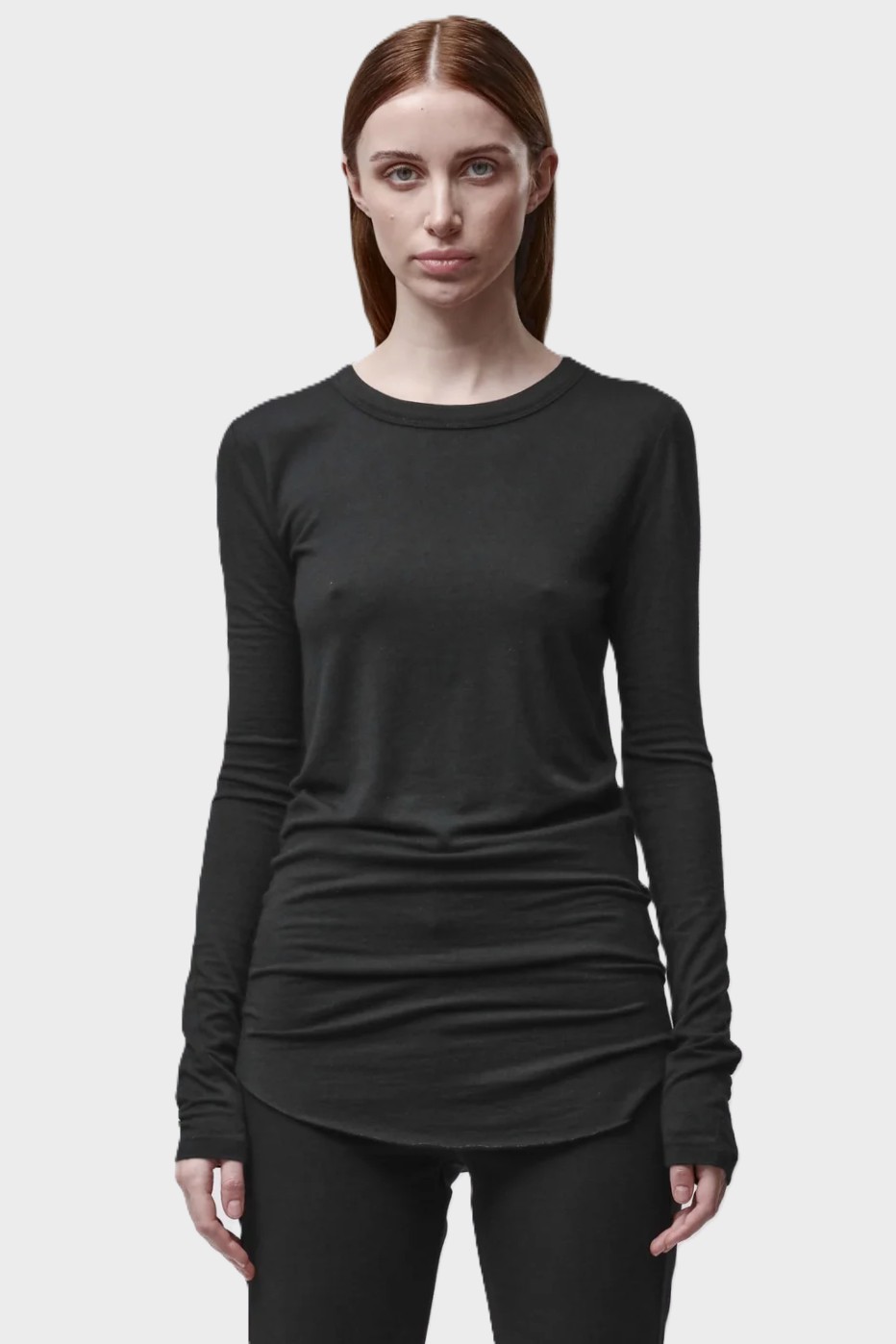 THOM KROM Soft Stretch Longsleeve in Black