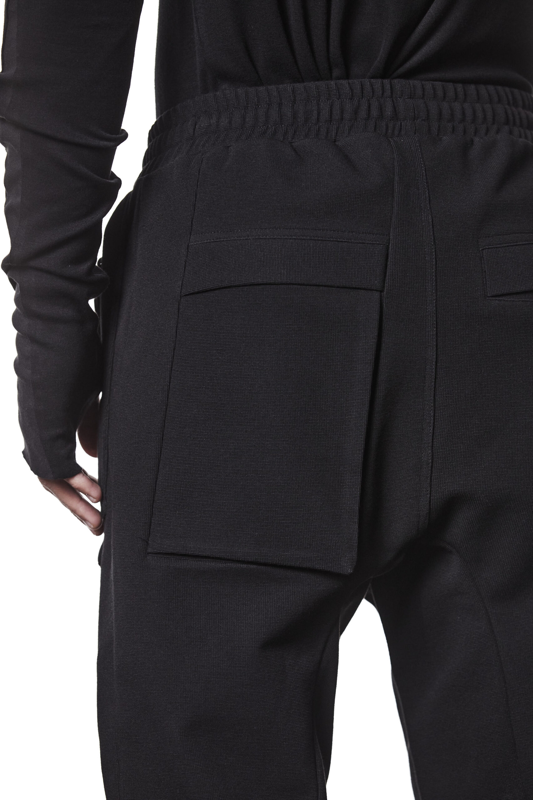 THOM KROM Woven Drop Crotch Pant in Black
