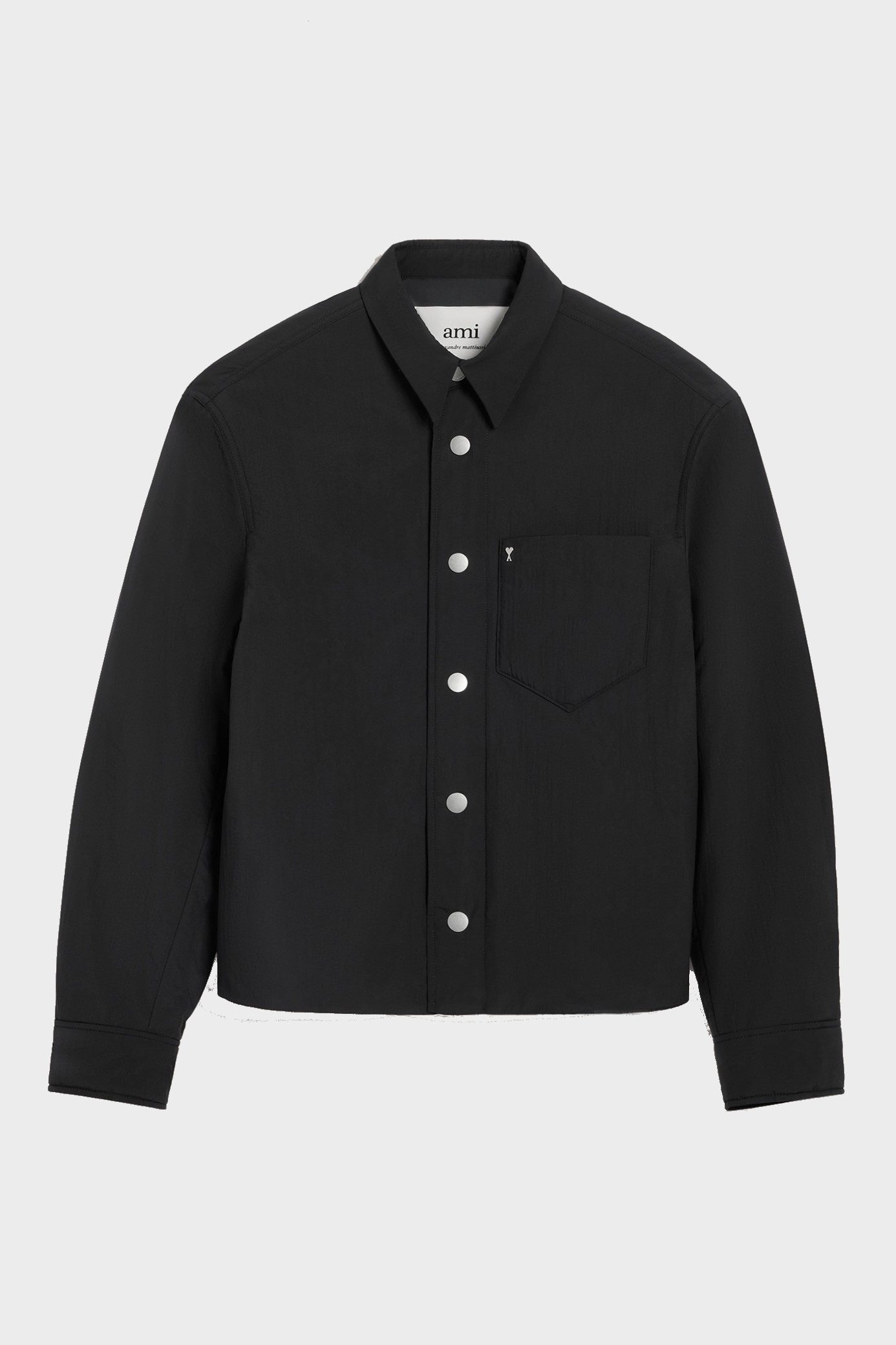 AMI PARIS de Coeur Padded Overshirt in Black