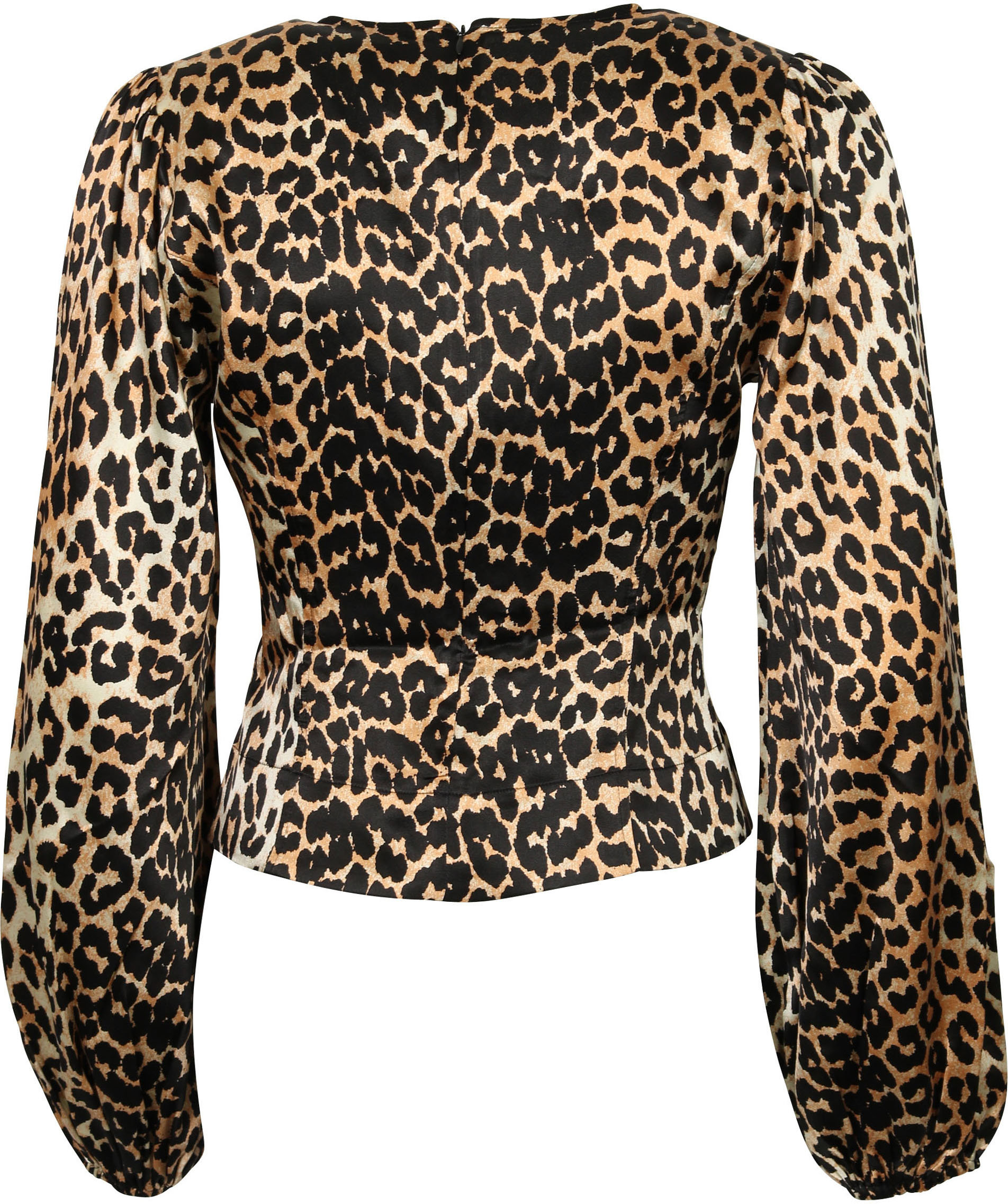 Ganni Silk Blouse Leo 38