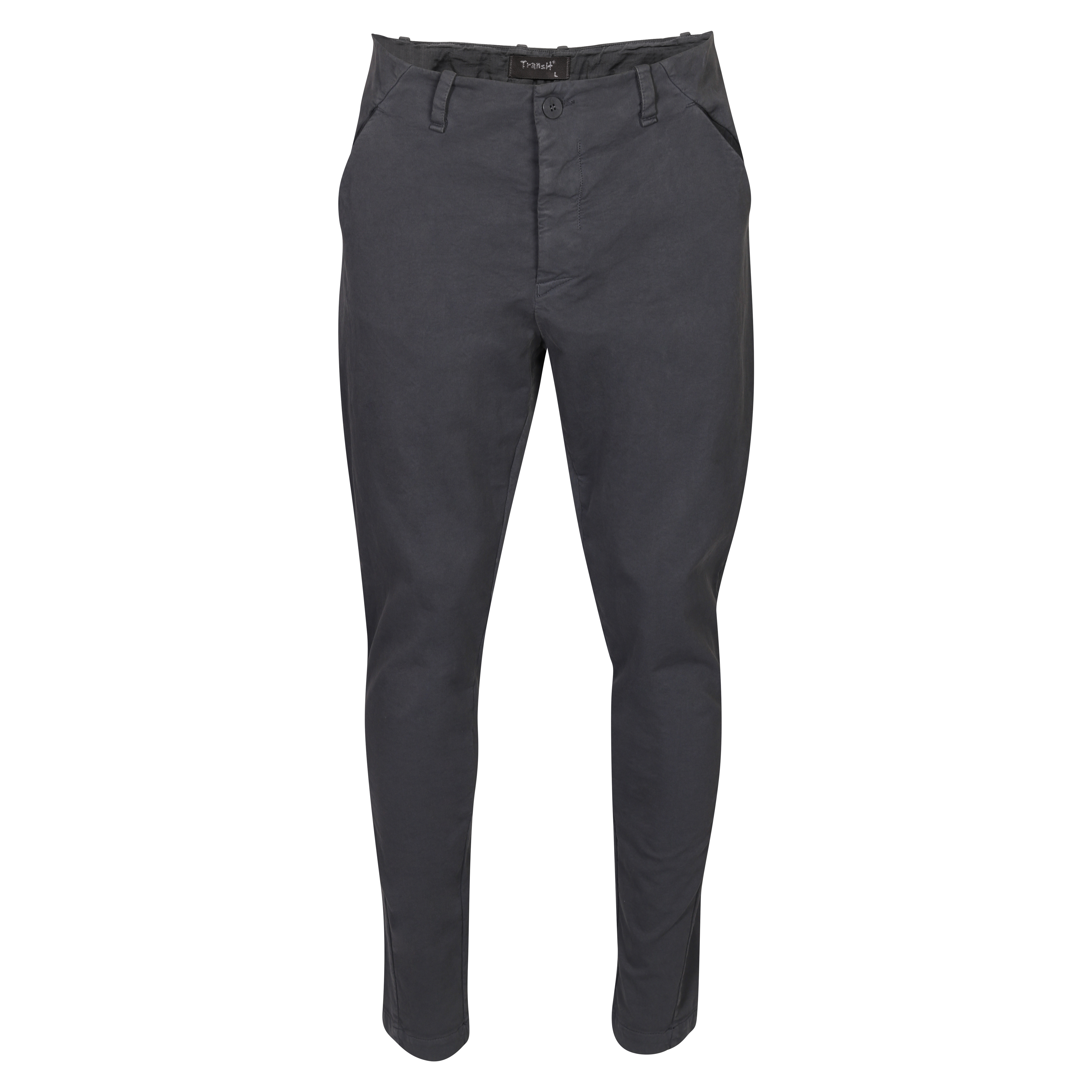 Transit Uomo Cotton Pant in Dark Grey