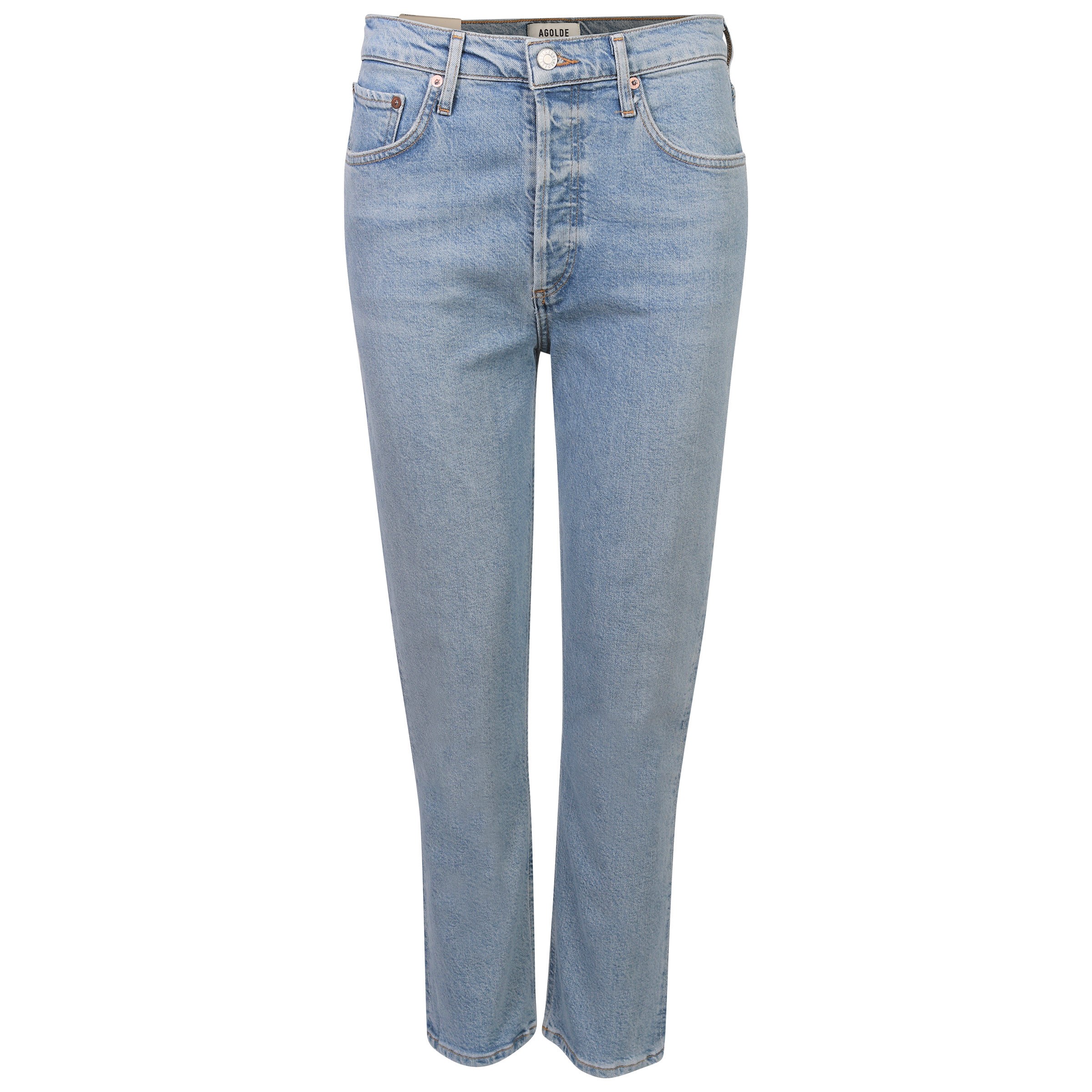 Agolde Jeans Riley in Light Blue Wash Shiver