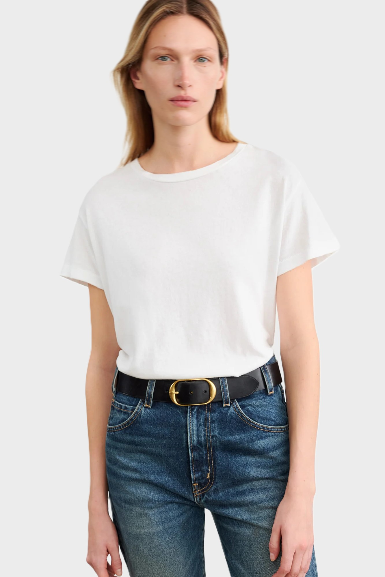 NILI LOTAN Loose Fit T-Shirt in White XL