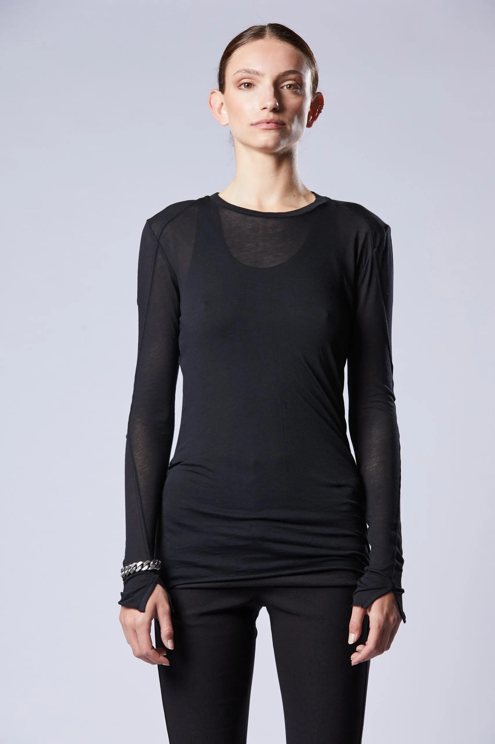 THOM KROM Longsleeve in Black XS