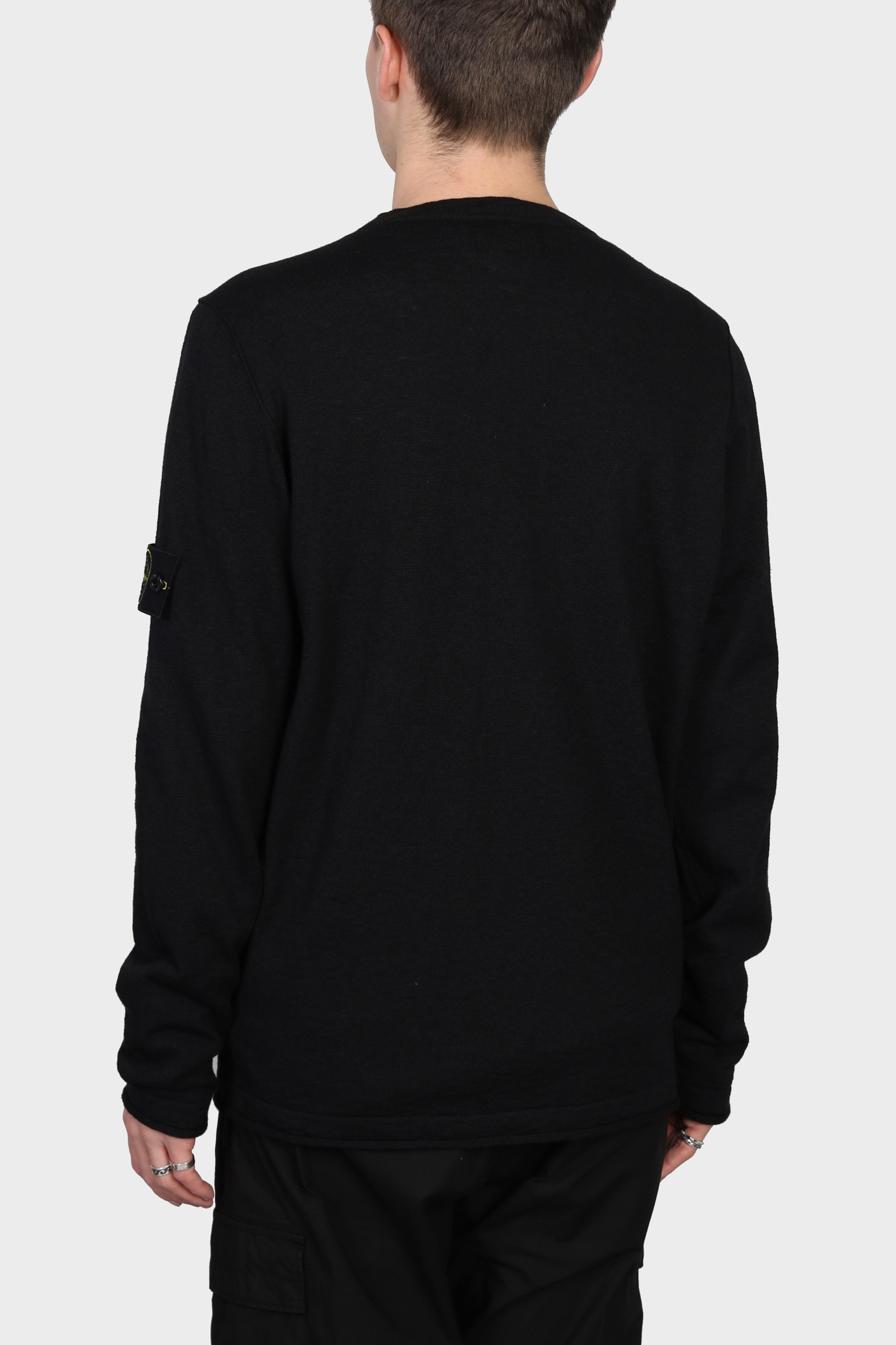 STONE ISLAND Summer Knit Pullover in Black  XL