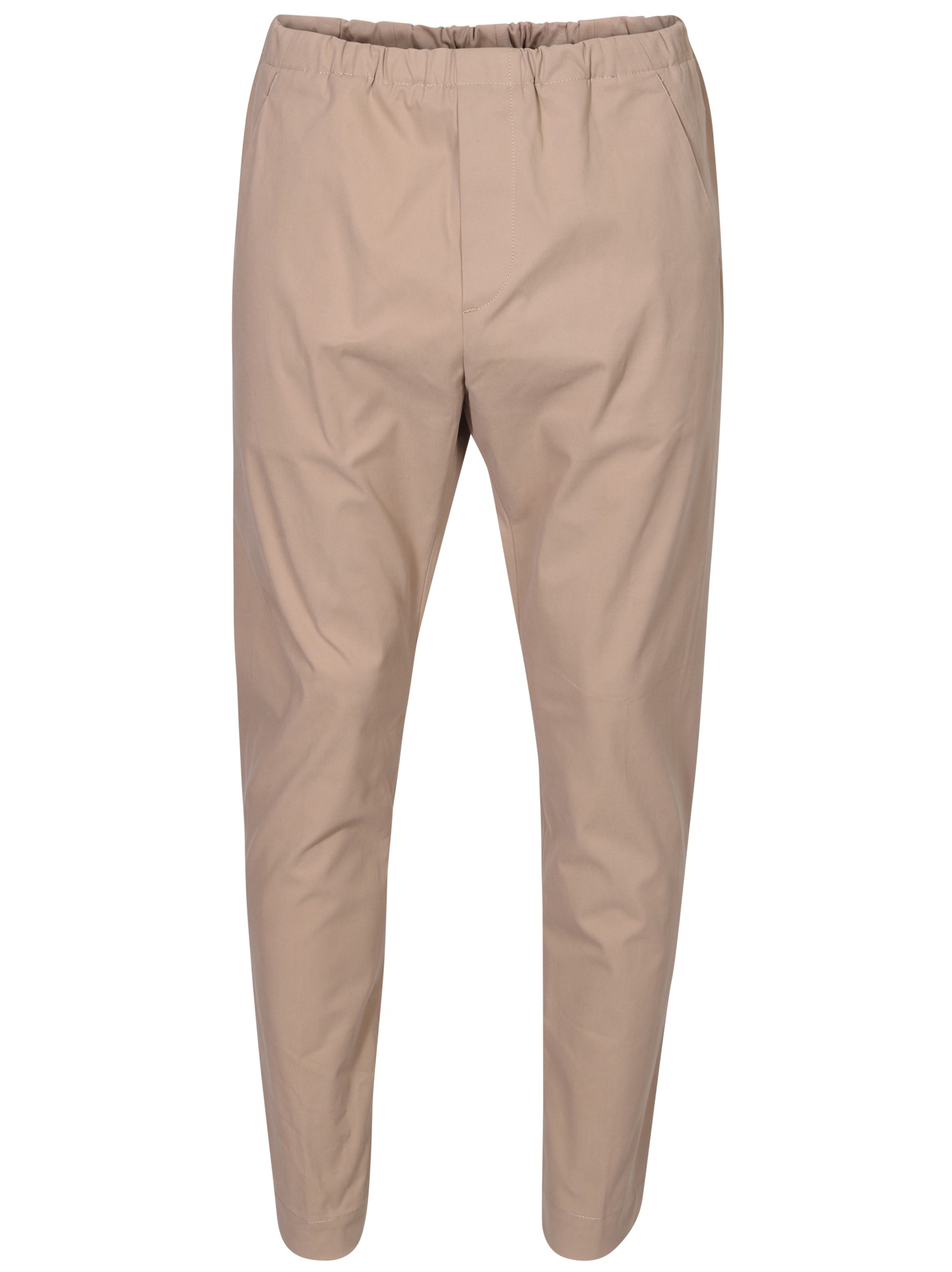 NINE:INTHE:MORNING Mirco Carrot Cotton Stretch Pant in Beige 46