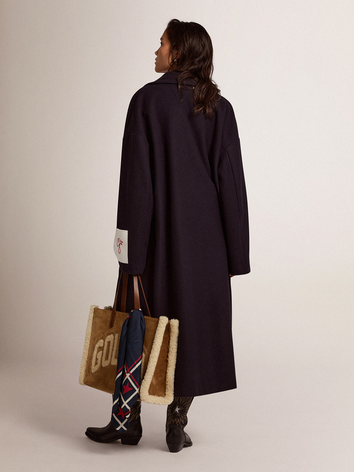 GOLDEN GOOSE Coat Bertina in Dark Blue