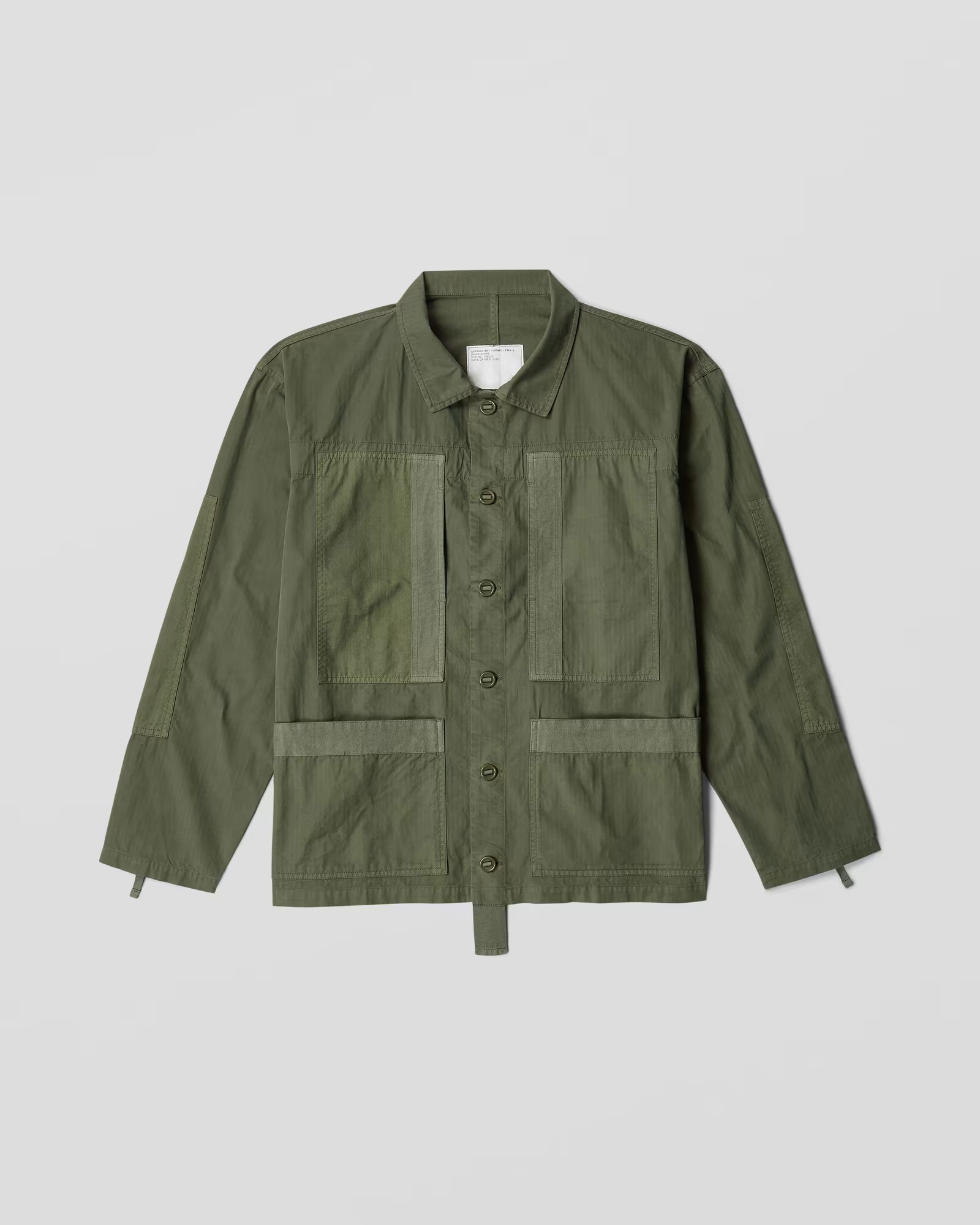 APPLIED ART FORMS Worker Jacket in Dusty Olive APPLIED ART FORMS Worker Jacket in Dusty Olive