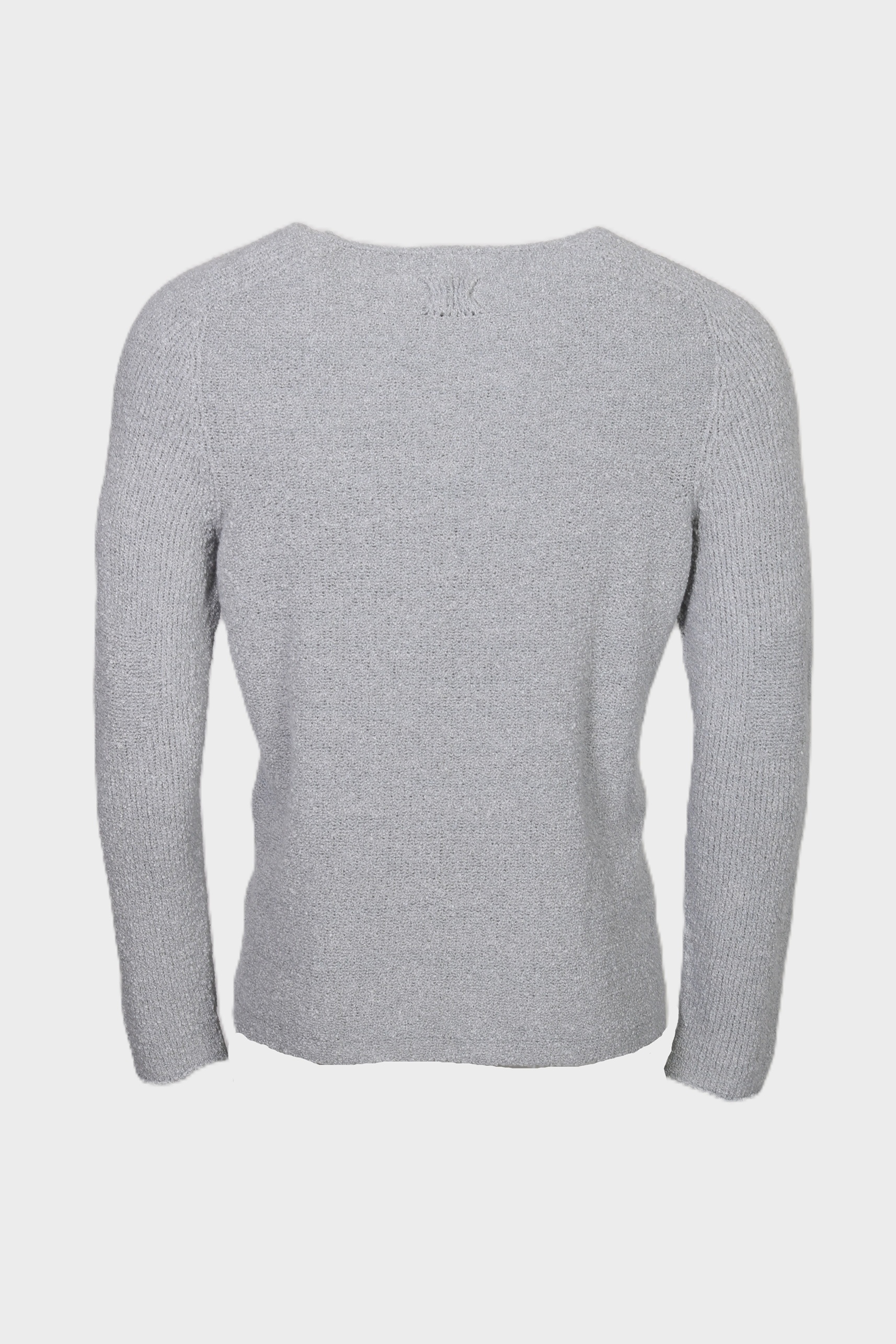 HANNES ROETHER Cotton Knit Pullover in Grey