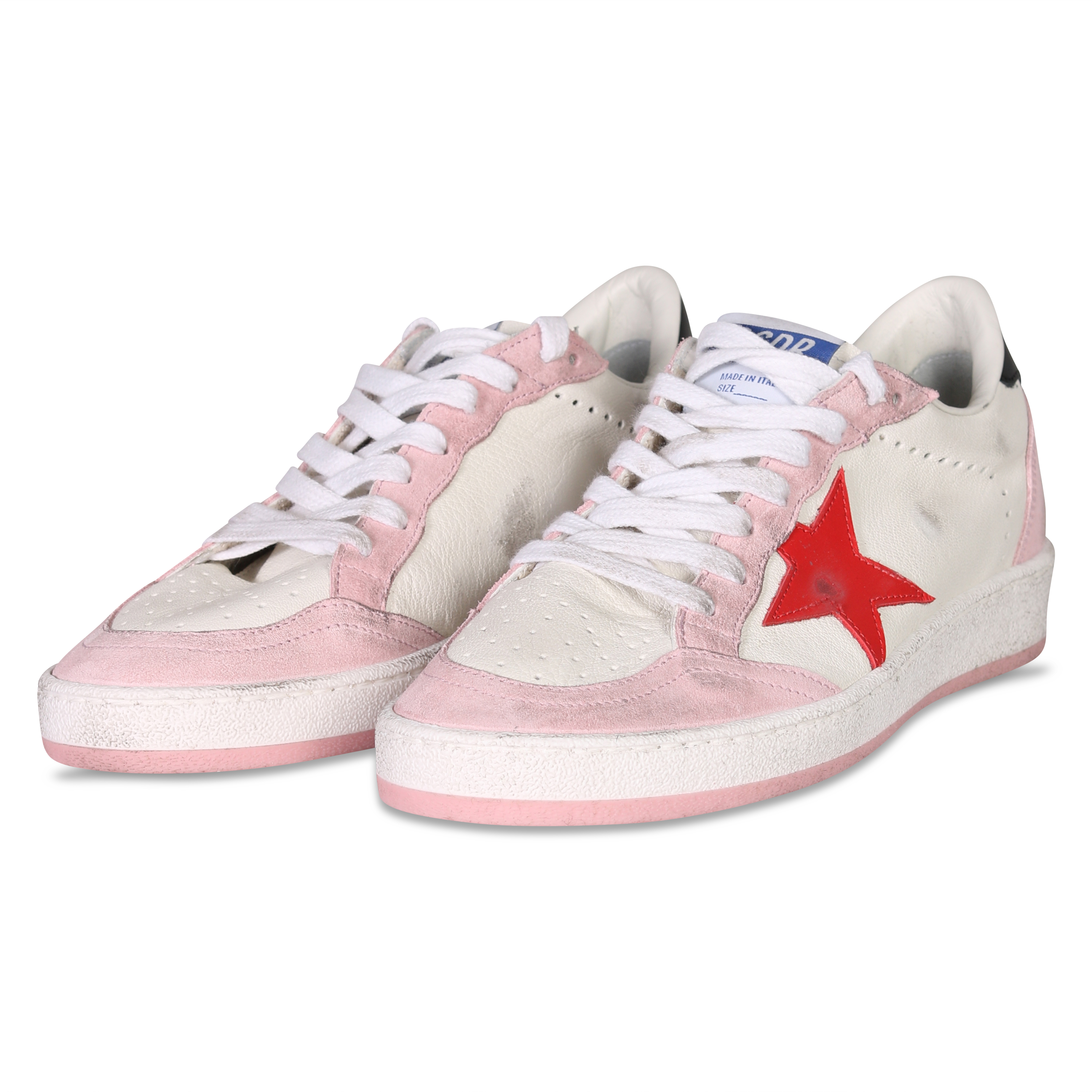 Golden Goose Sneaker Ballstar White/Pink/Red