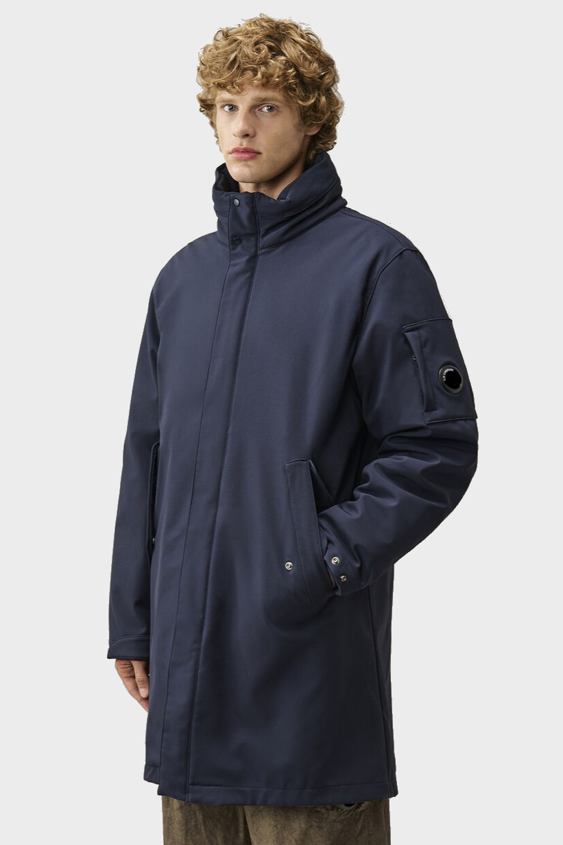 C.P. COMPANY Shell-R Padded Hooded Parka in Total Eclipse