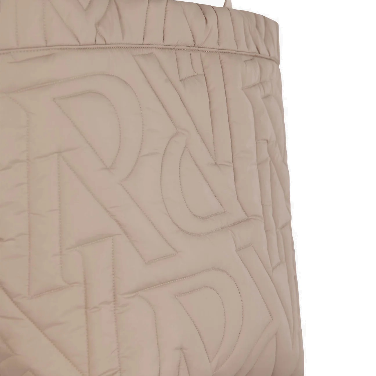 REPRESENT Initial Quilted Tote Bag in Mushroom