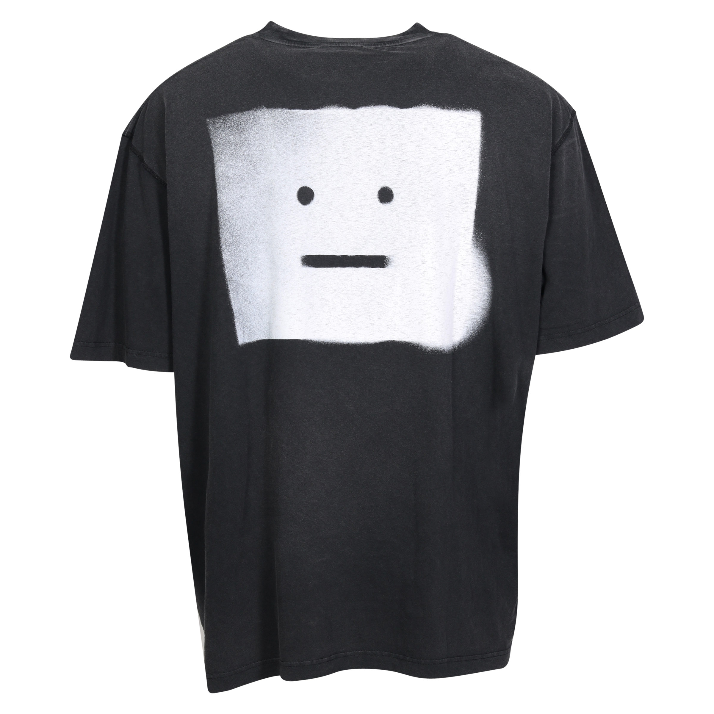 Acne Studios Face Oversized T-Shirt Washed Black Back Printed L/XL