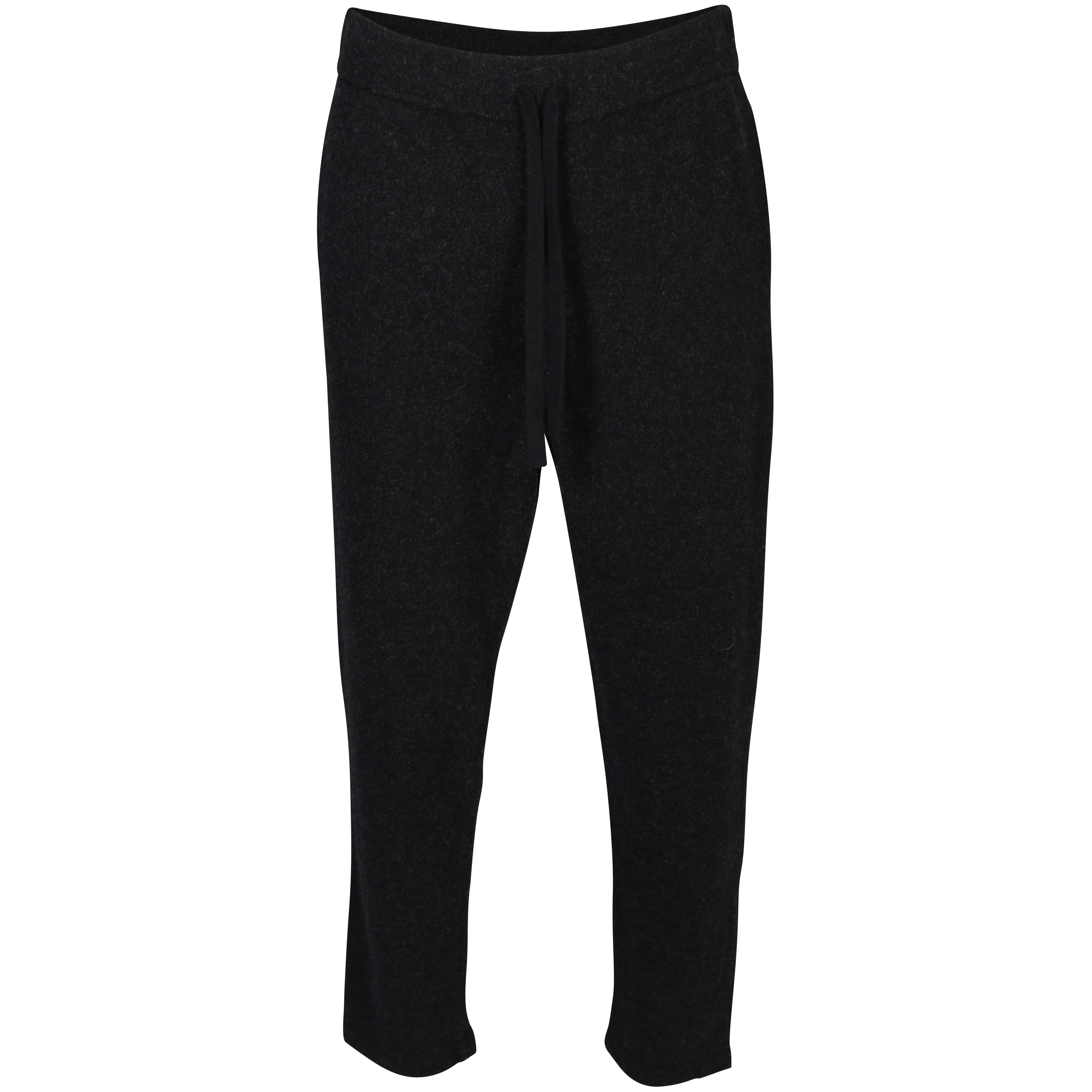 Roberto Collina Wool Jogging Pant in Black Melange