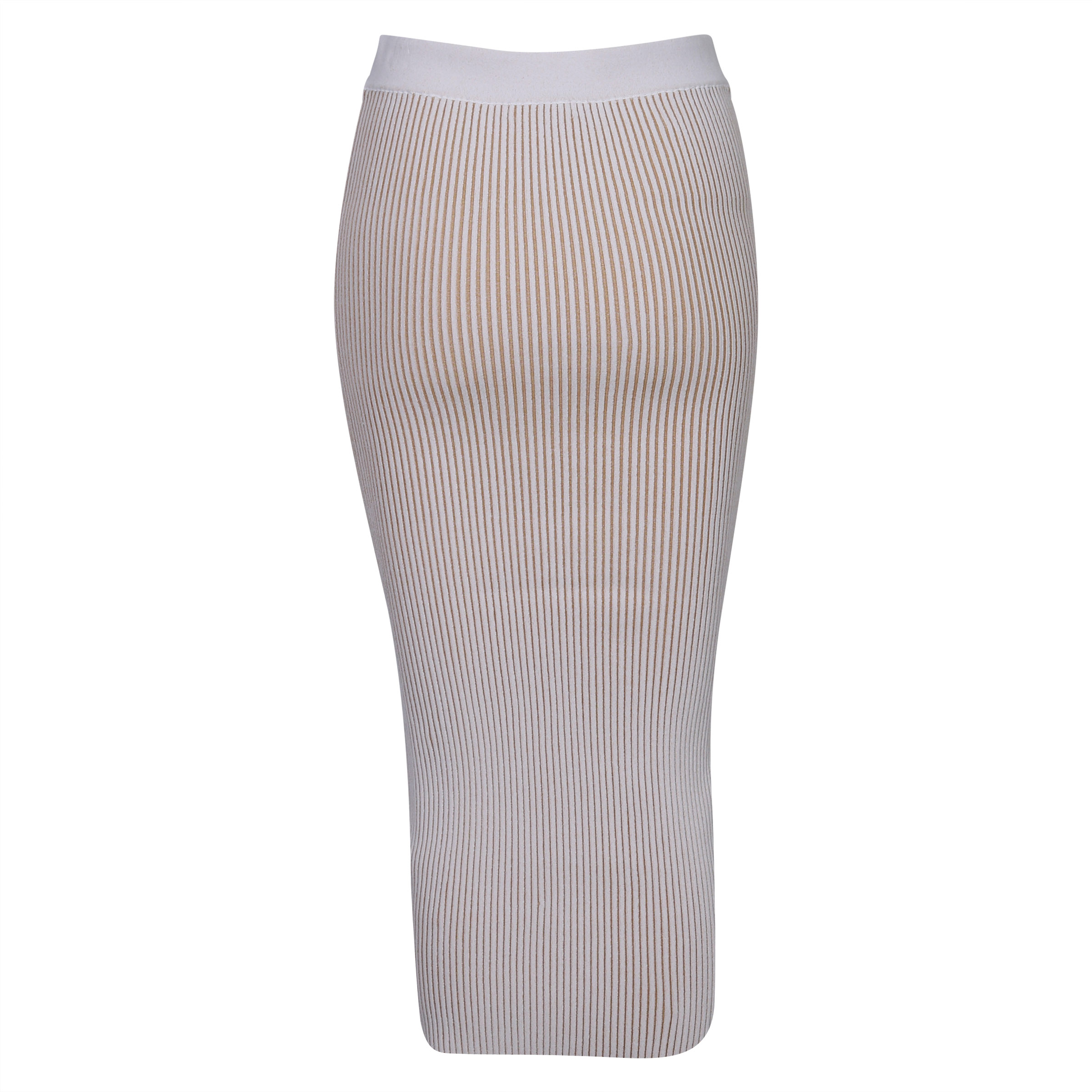 Anine Bing Knit Skirt Julian Ivory/Camel