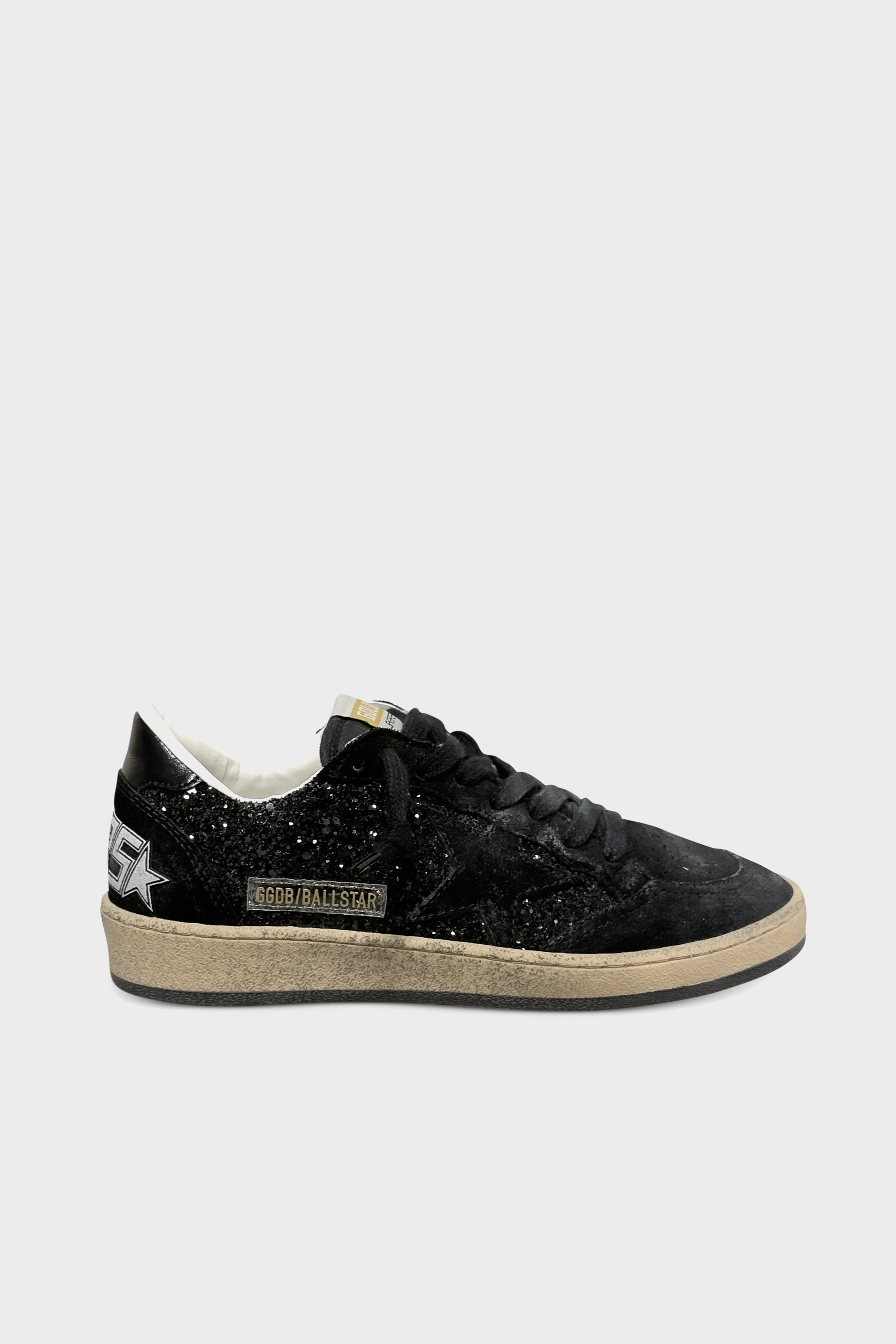 GOLDEN GOOSE Ballstar Glitter in Black