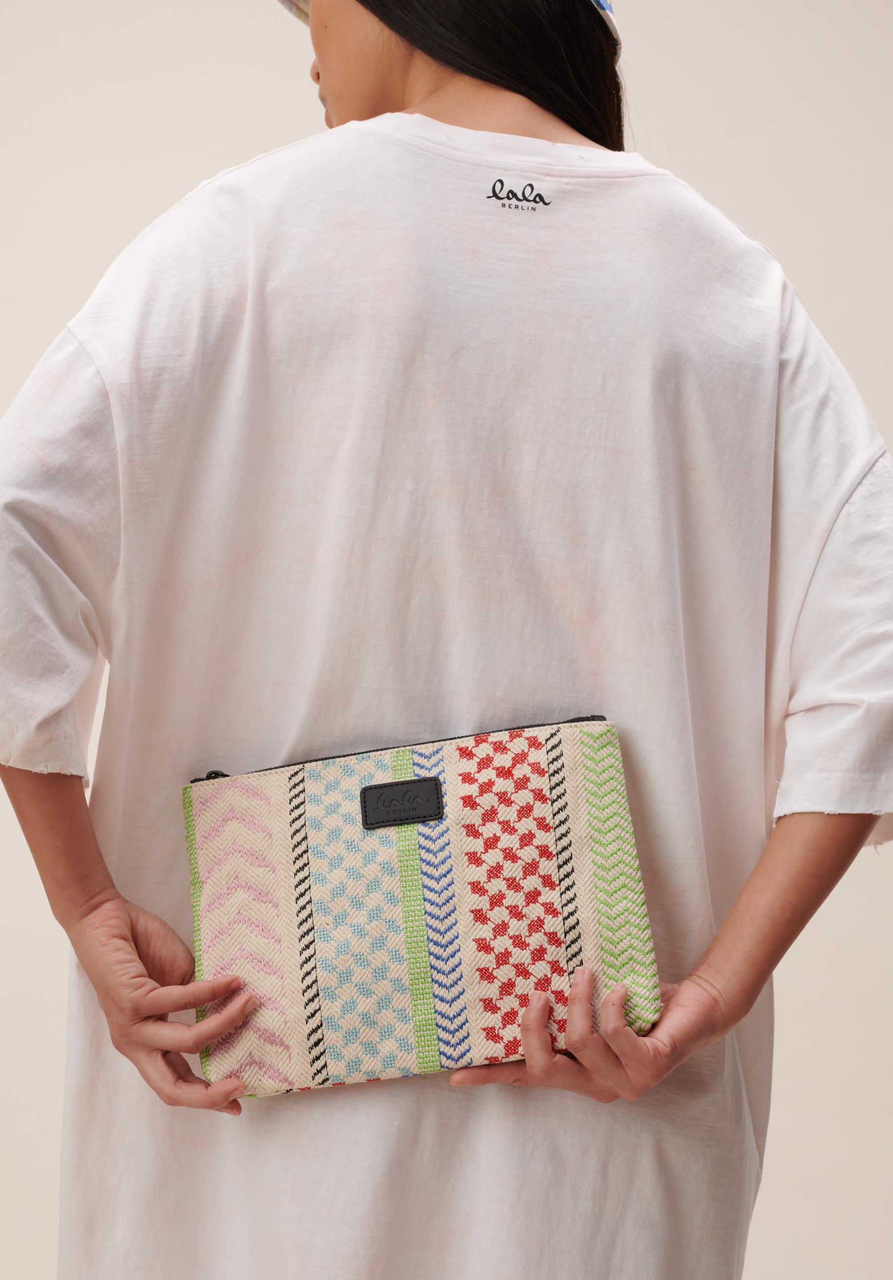 Lala Berlin Pouch Loretta X-Stitch Multicolor