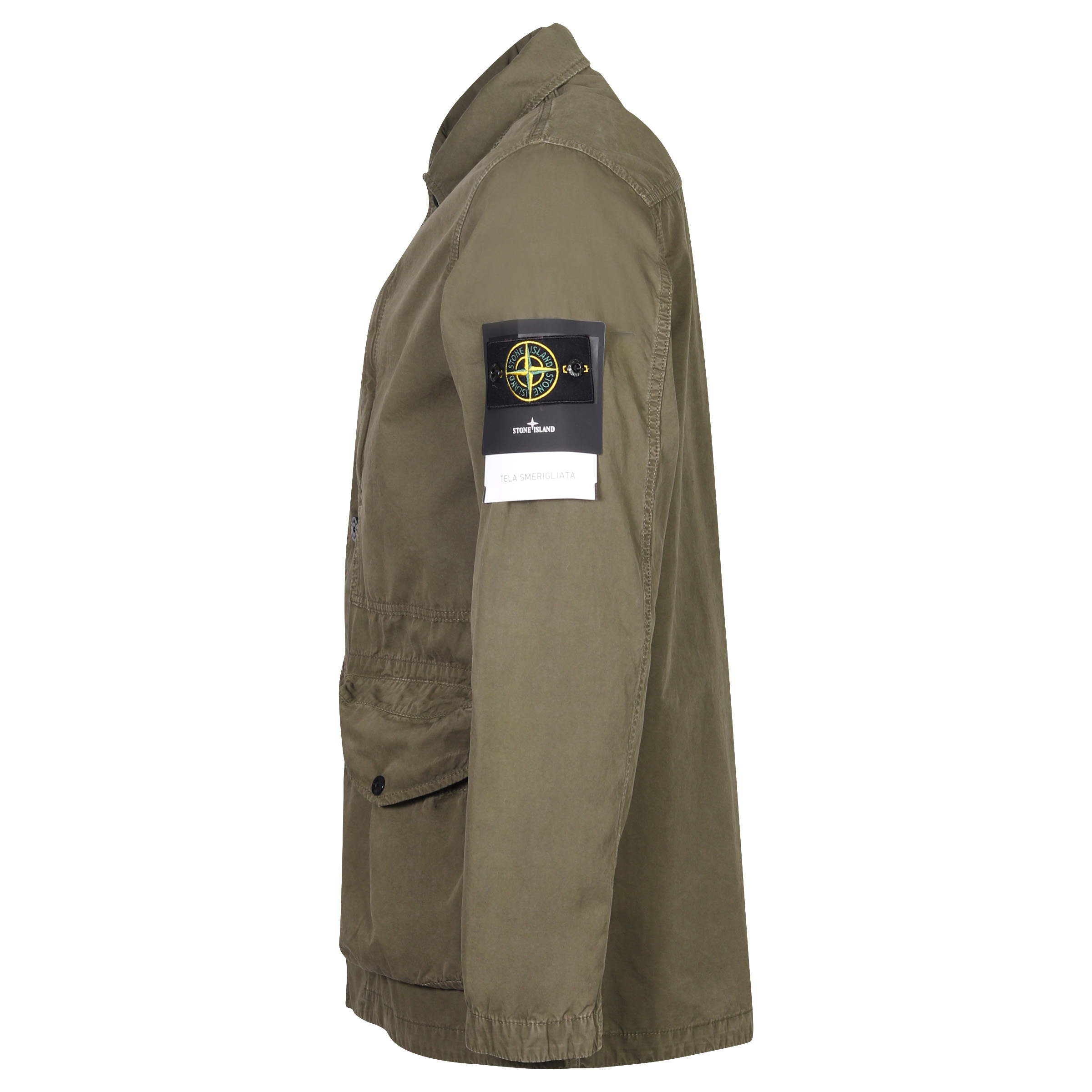 Stone Island Cotton Field Jacket Washed Olive