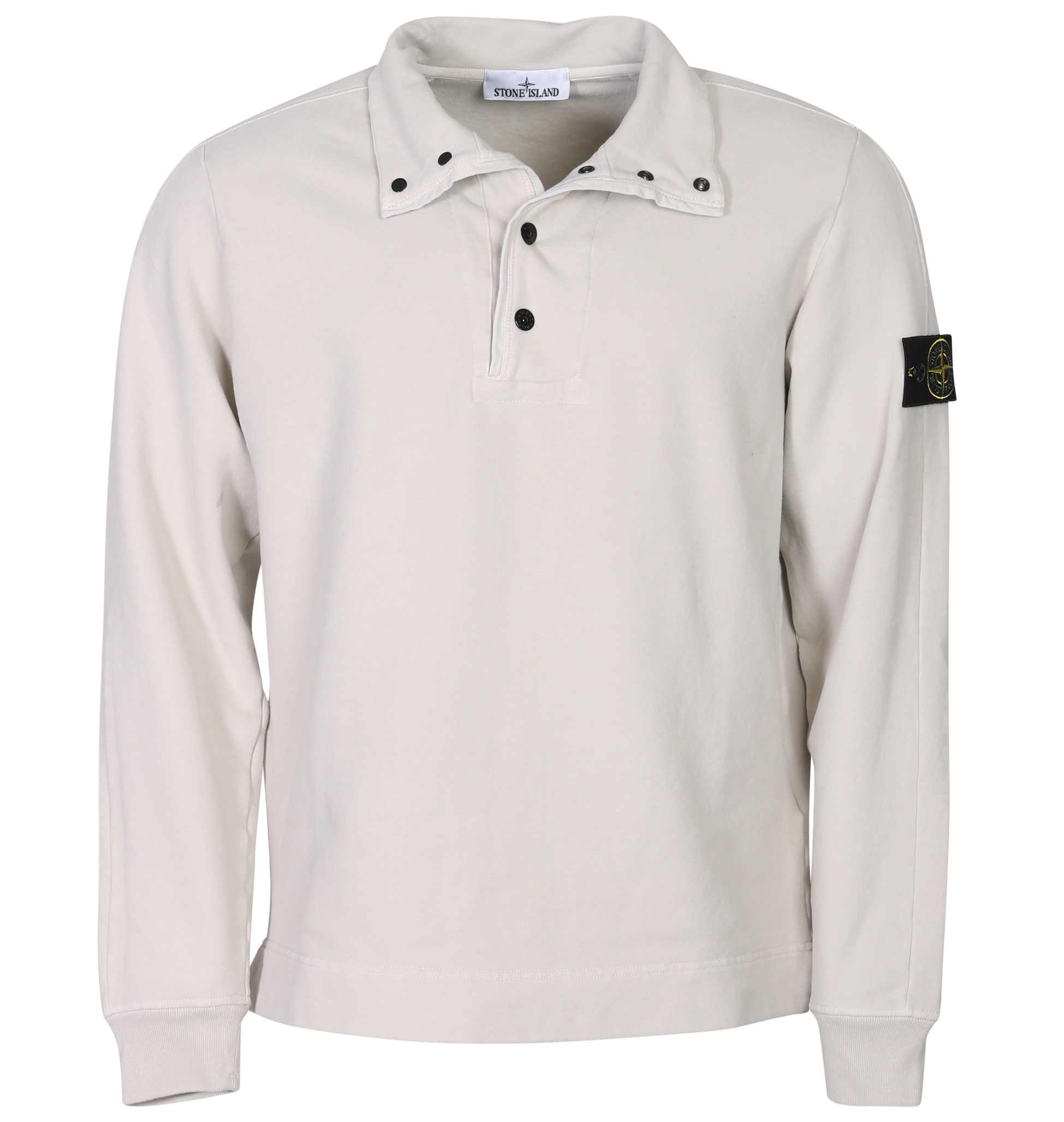 STONE ISLAND Soft Stretch Sweatshirt in Cream