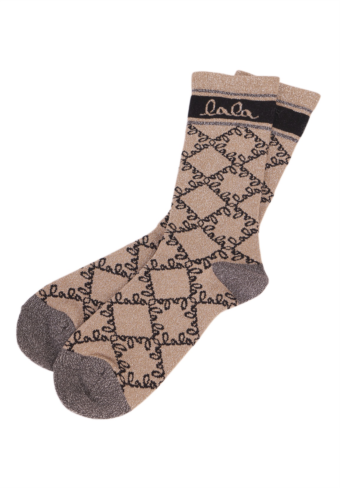 Lala Berlin Socks Aske in Camel Lalagram 37-39