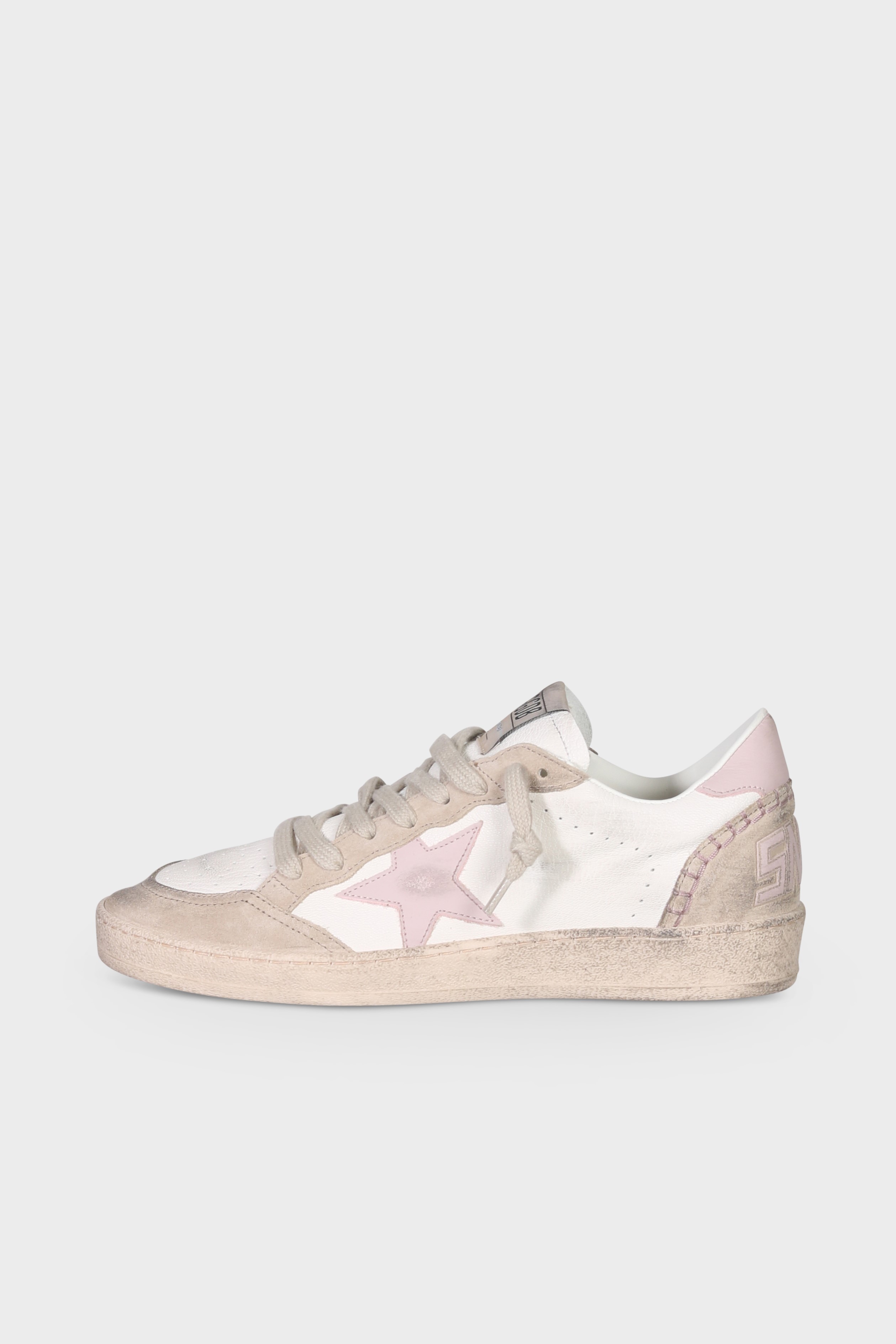GOLDEN GOOSE Ballstar in White/Pink/Beige