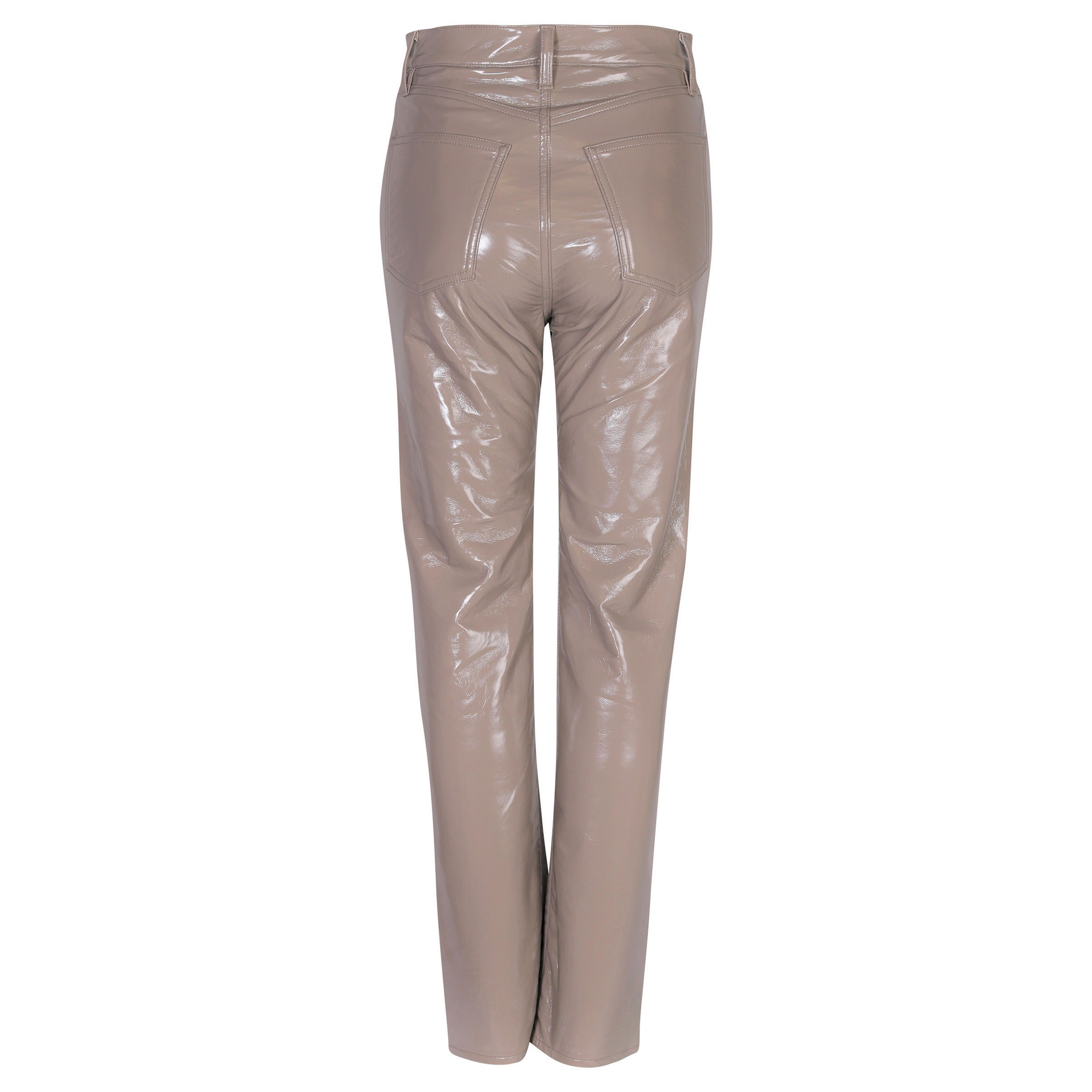 Agolde Recycled Leatherpant 90s Pinch Waist in Taupe